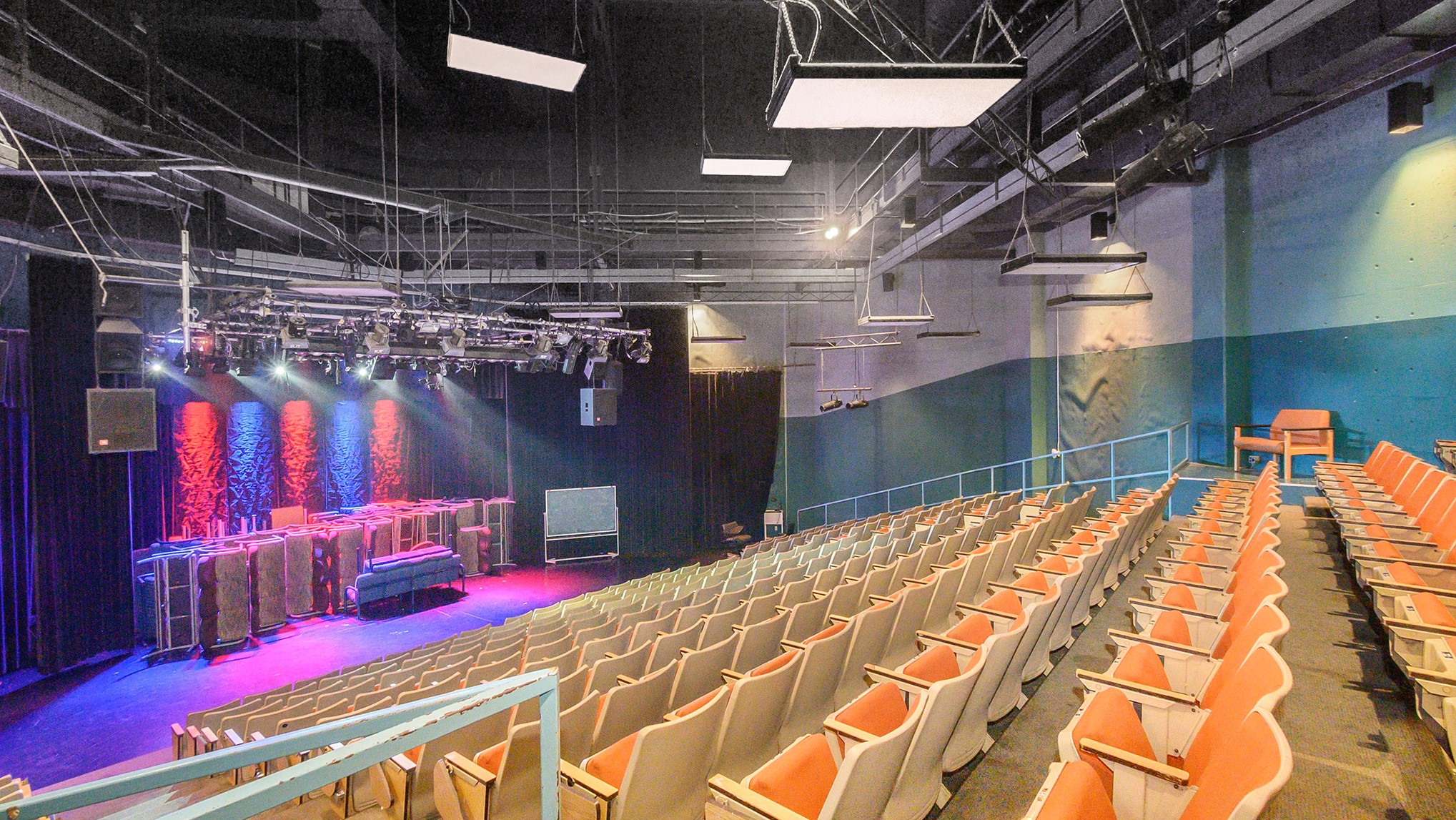 Alumni Auditorium view of stage.
