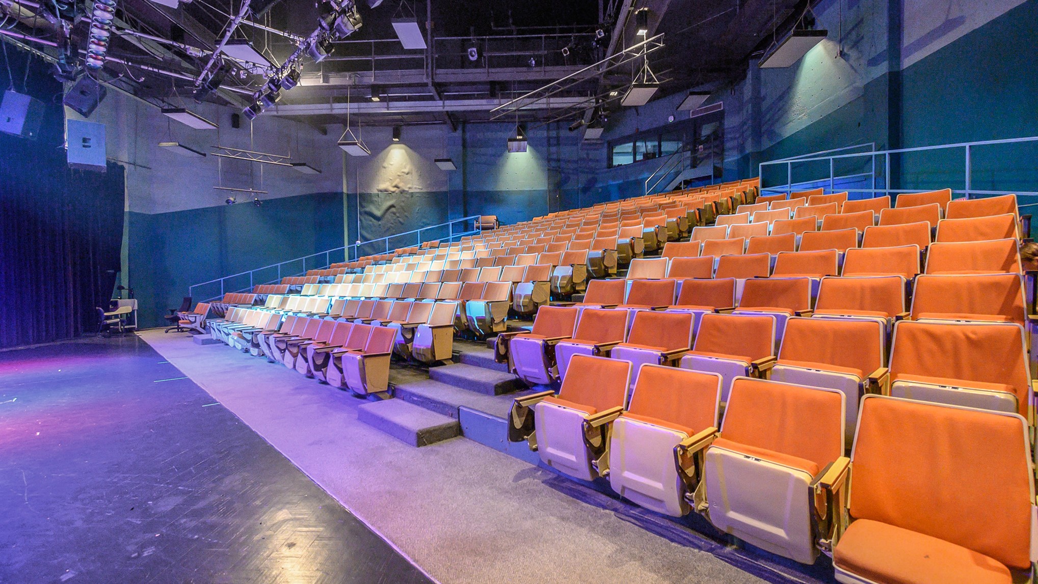 Alumni Auditorium view of seating.