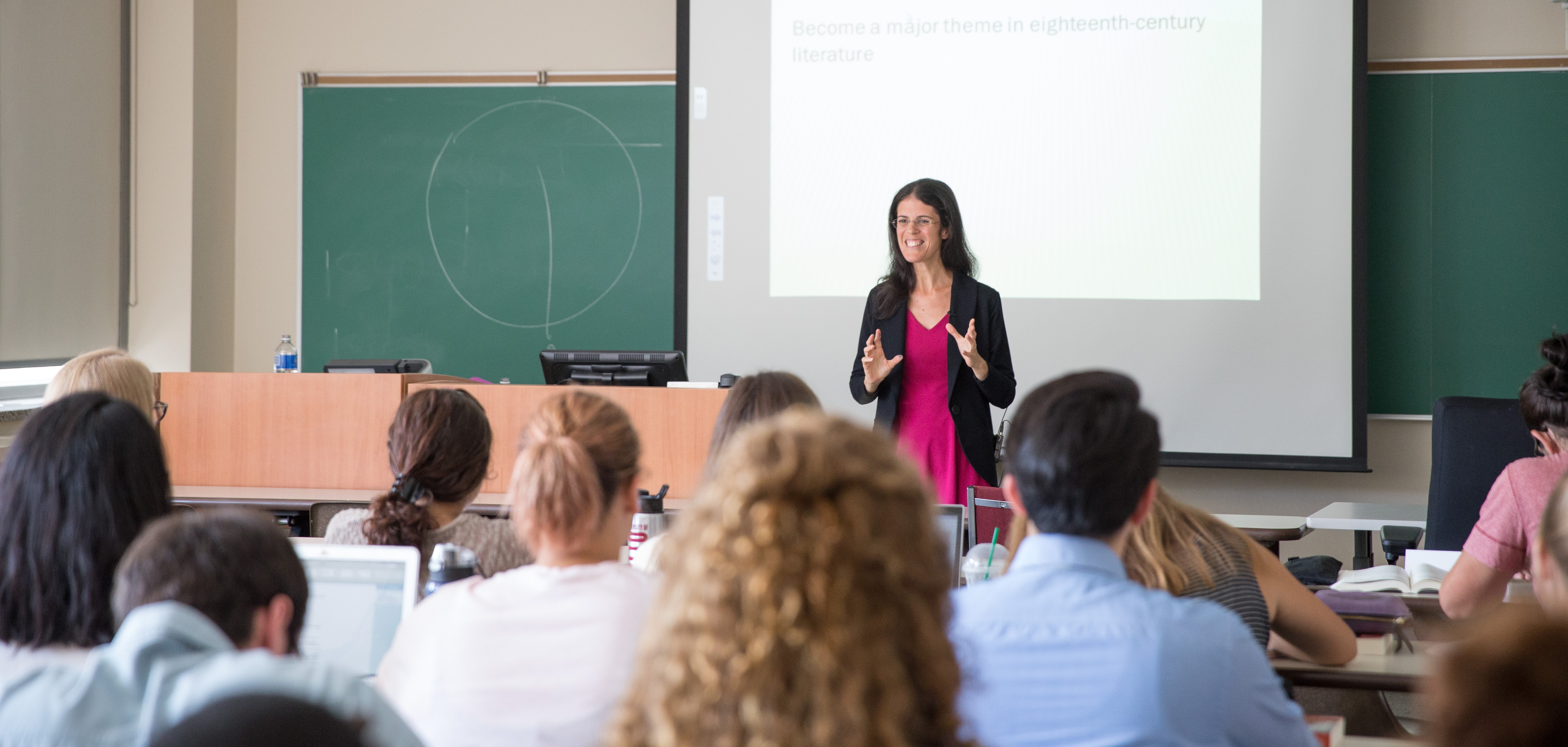 professor giving a class