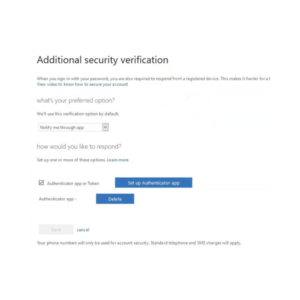 IT mobile step8 mfa. Additional verification screen.