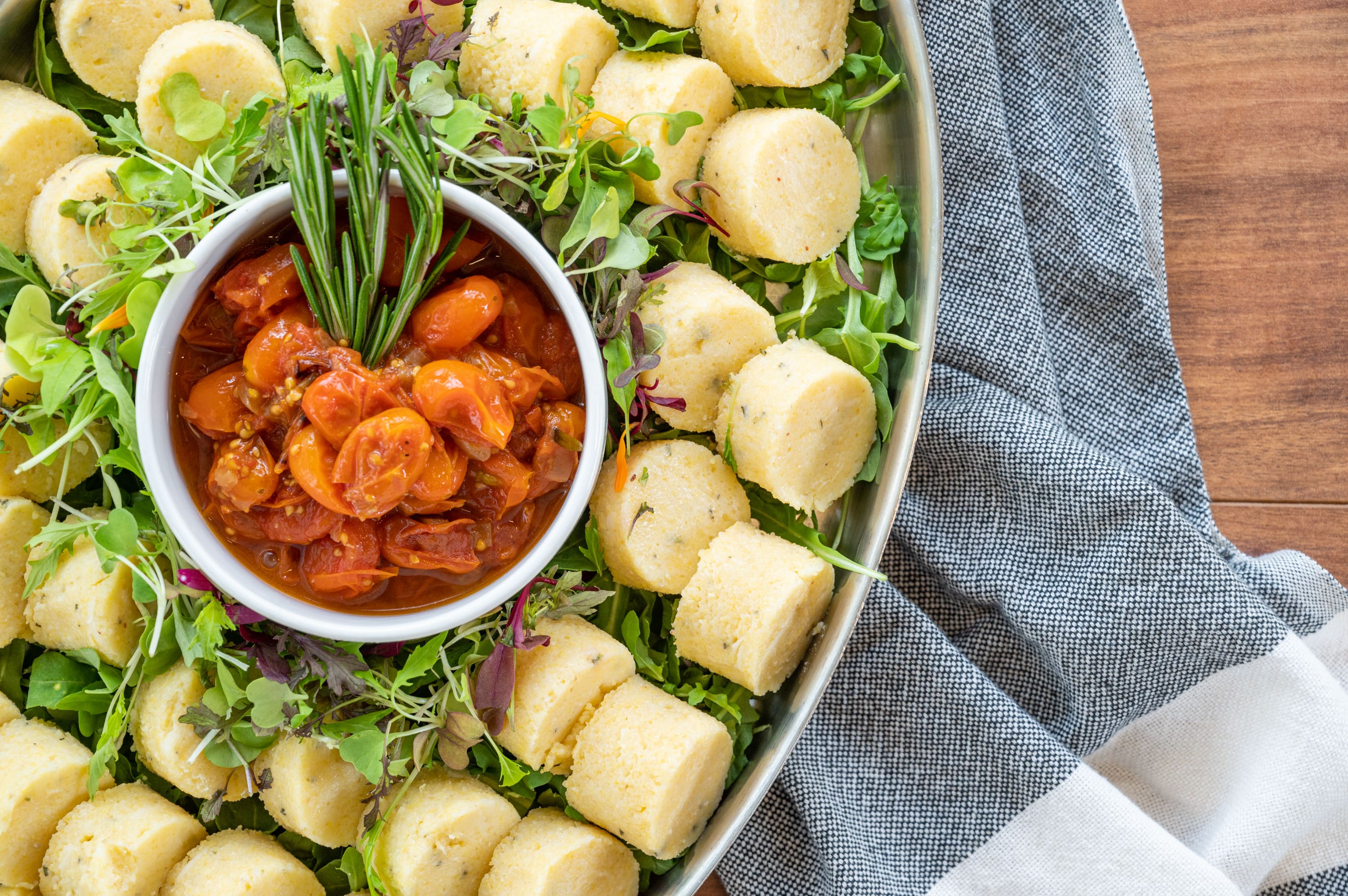 Plate of polenta