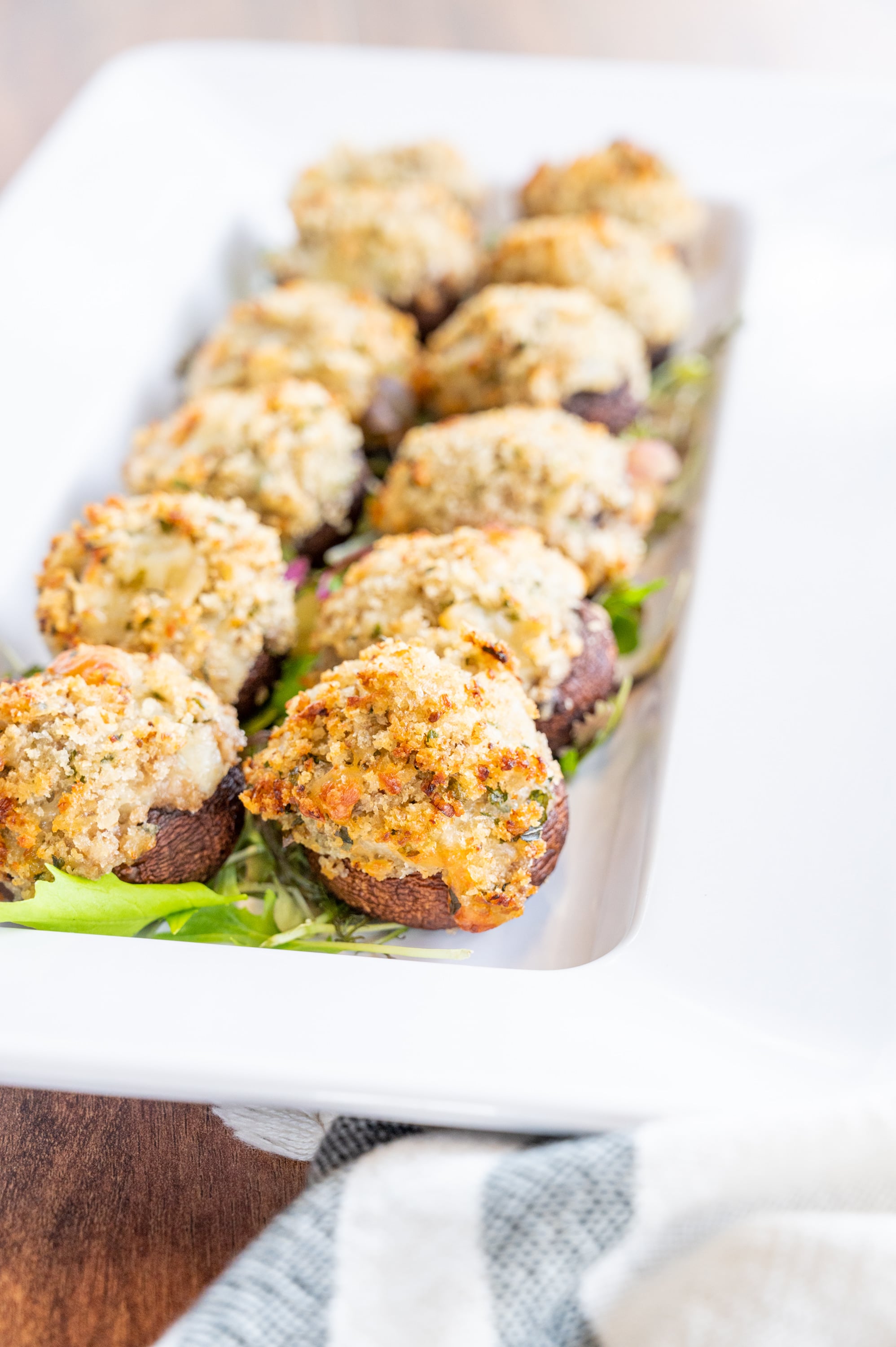 Stuffed Mushroom Caps (Vegan)
