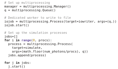 set up multiprocess