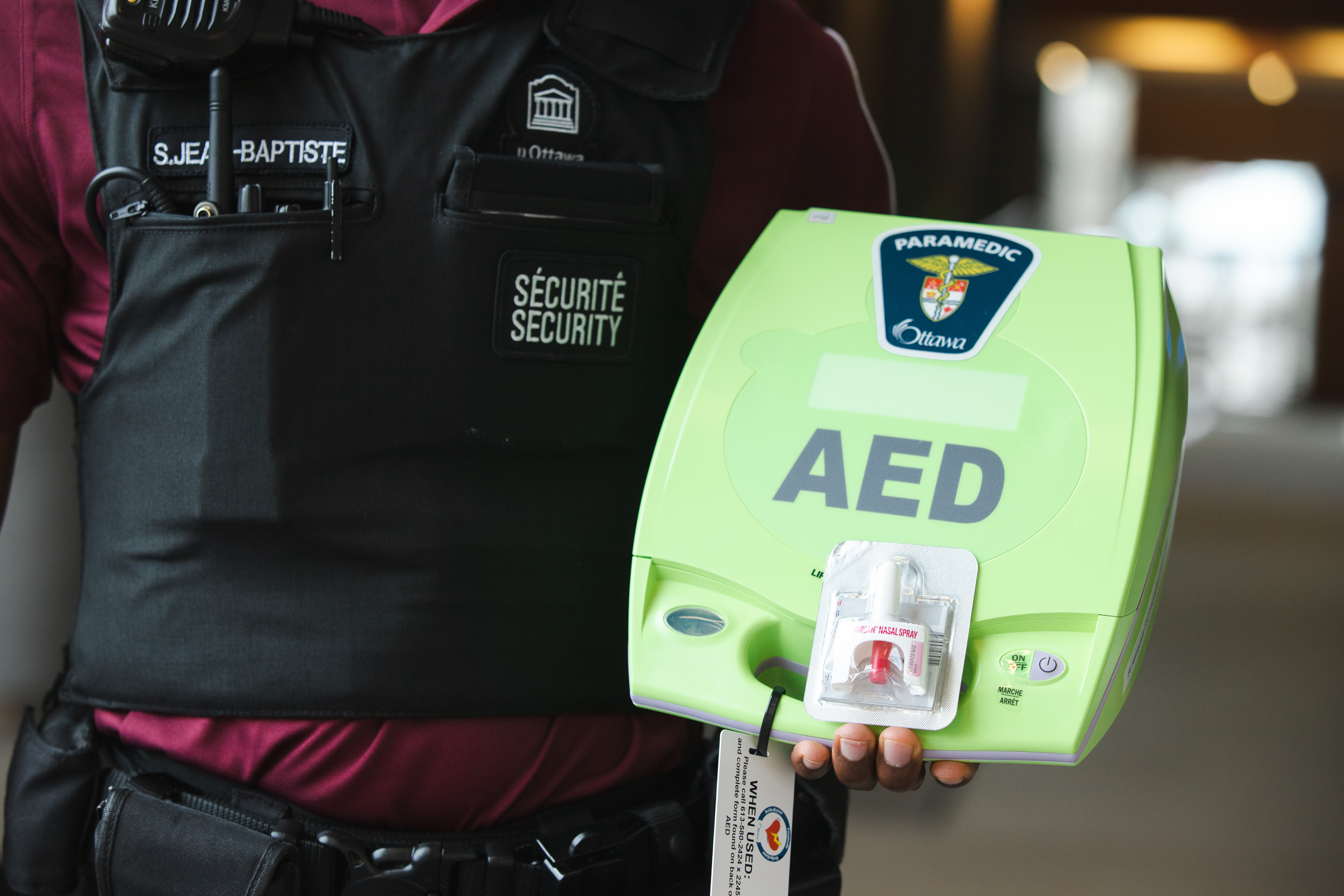 AED and naloxone