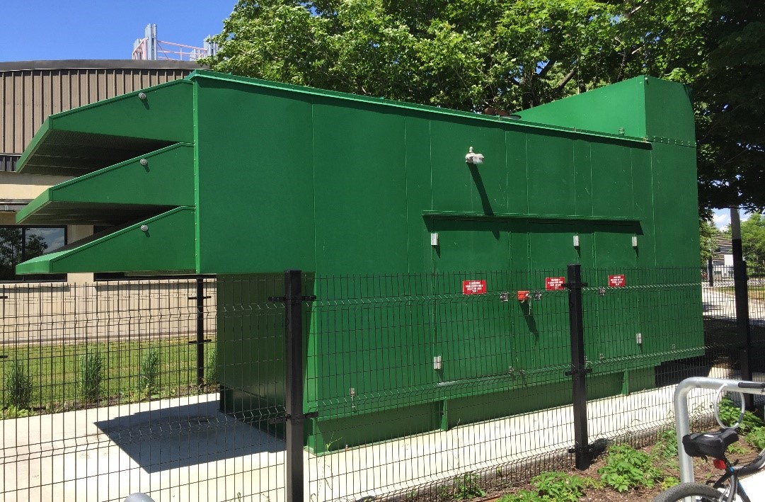 Emergency generator outside of Marion