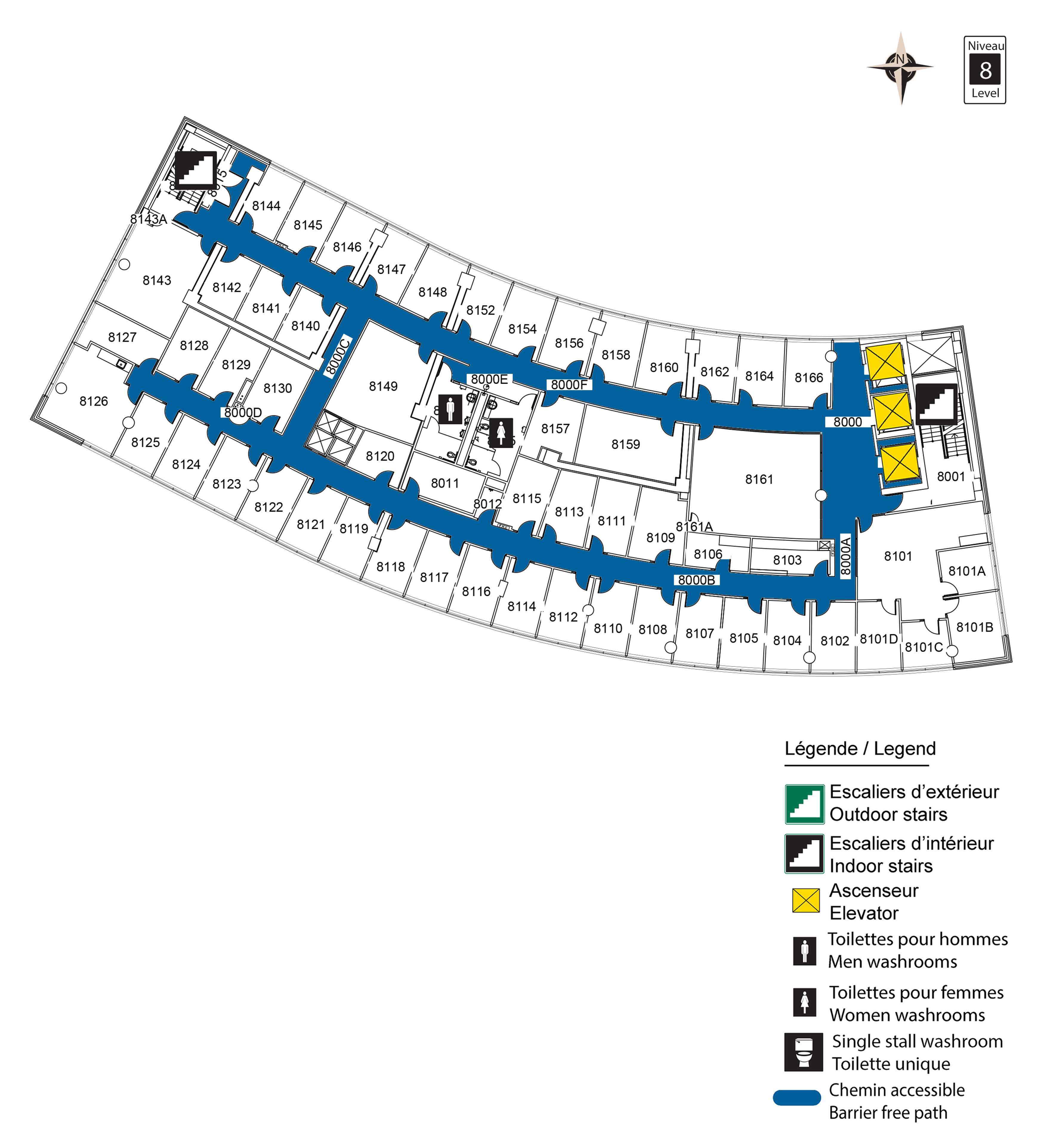 Accessible map - DMS level 8