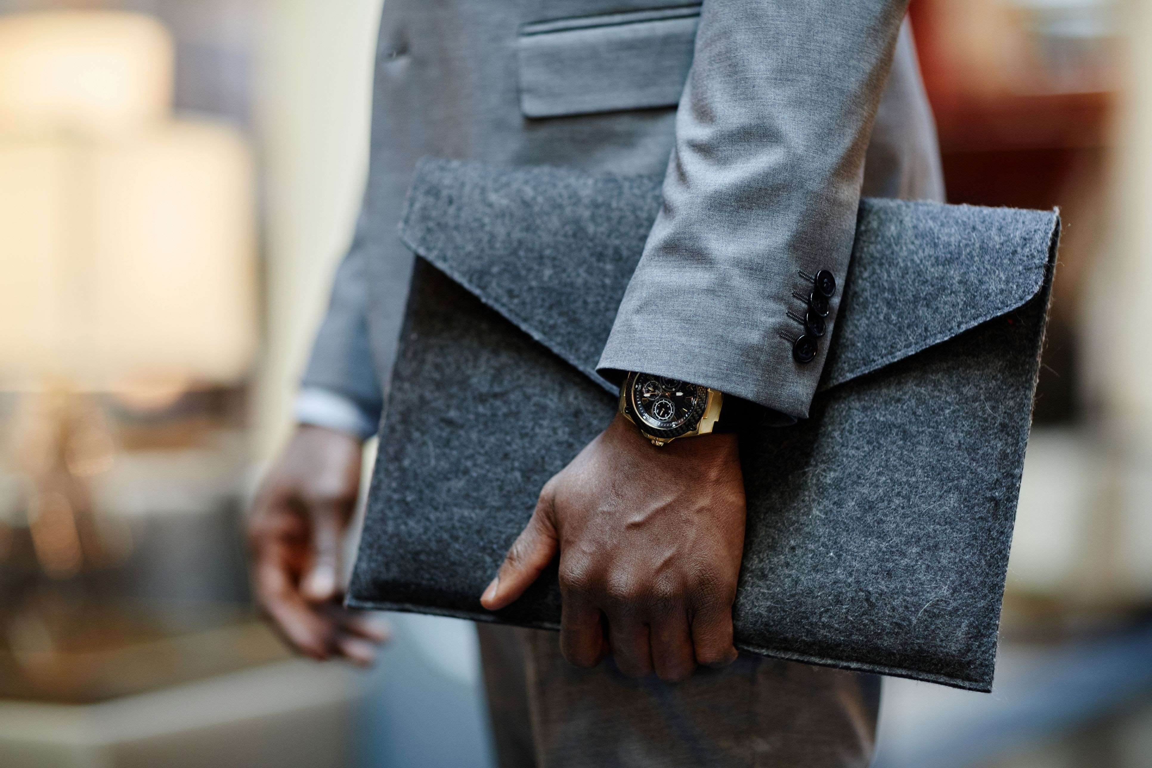 Man with briefcase