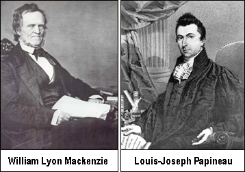 William Lyon Mackenzie, Louis- Joseph Papineau