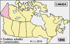 Map of Canada in 1898