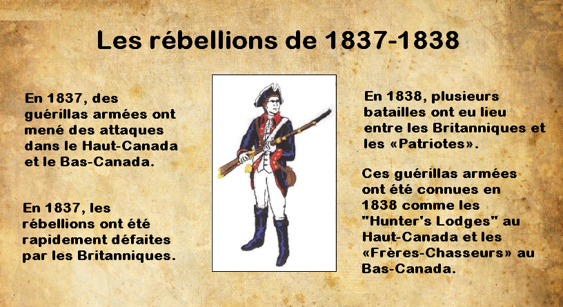The rebellions of 1837-1838