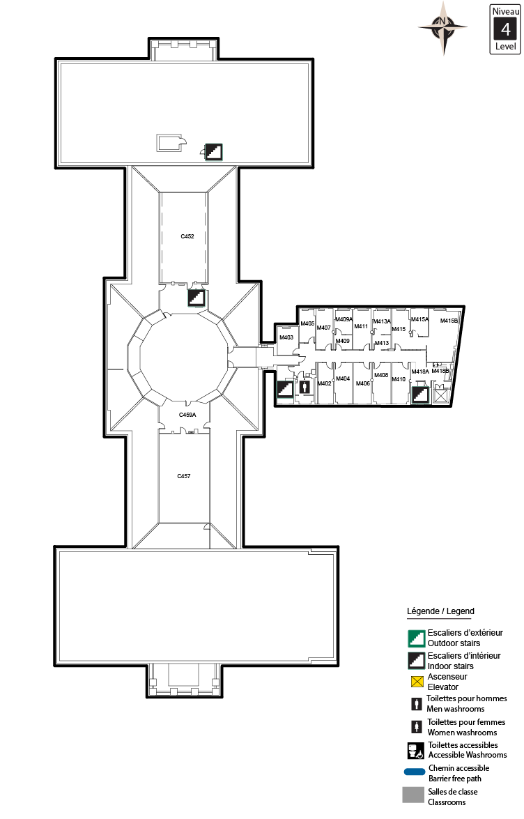 Accessible map - Tabaret Level 4