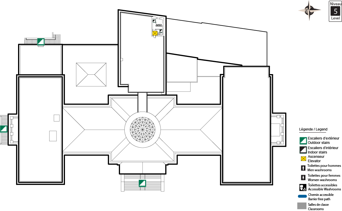 Accessible map - Tabaret Level 5