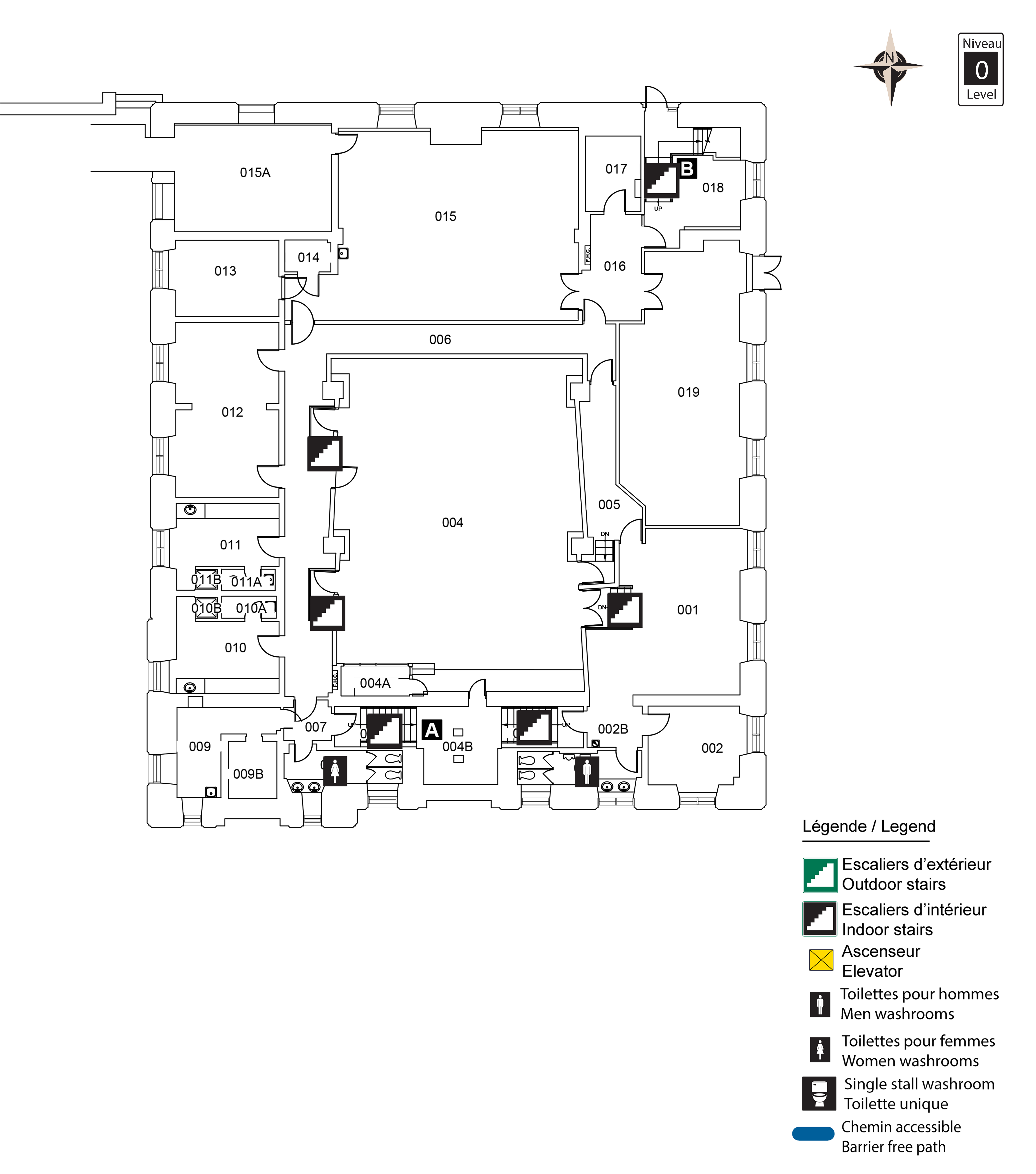 Accessible map of SMN level 0