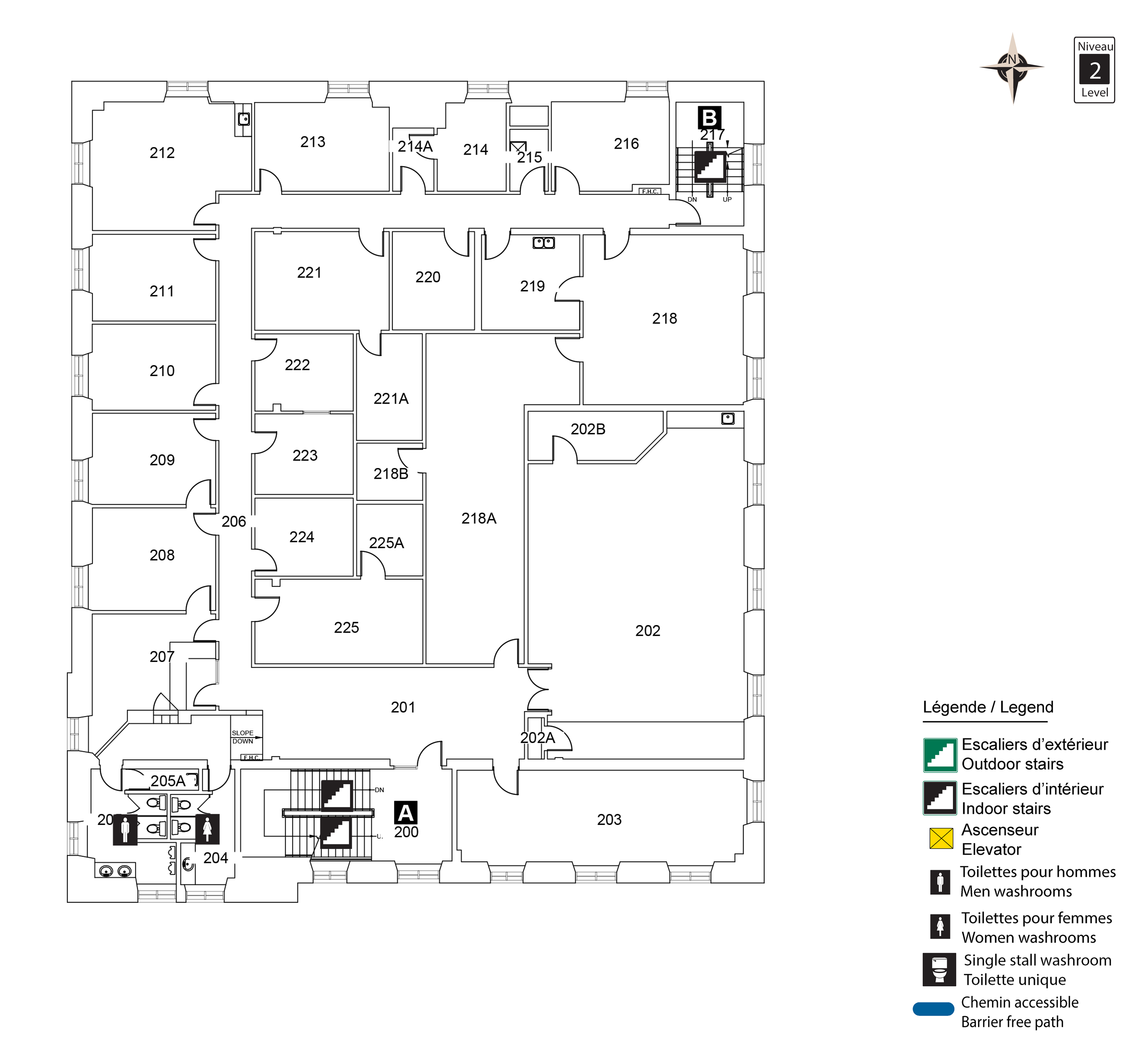 Accessible map of SMN level 2