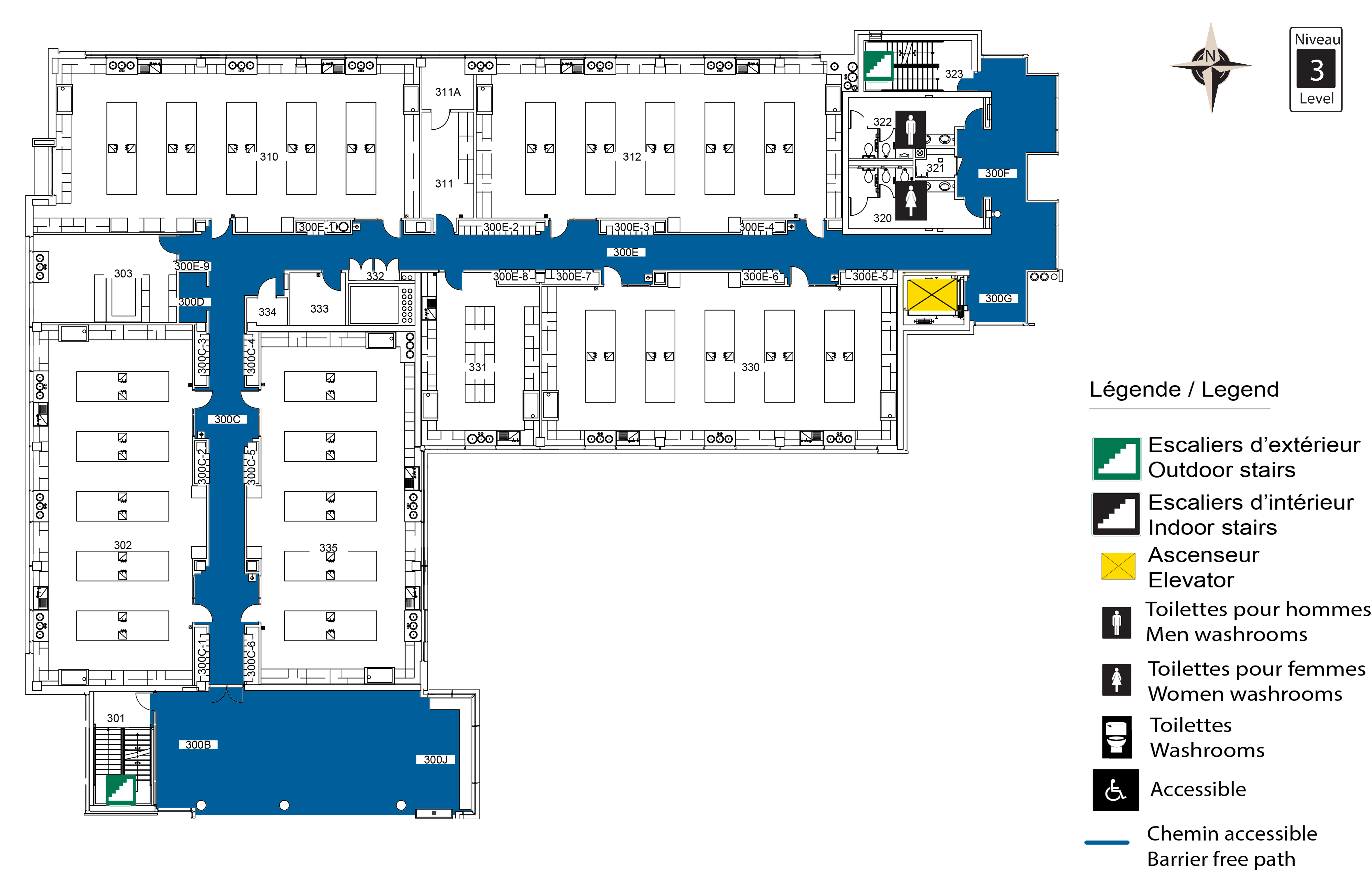 Accessible map BSC level 3