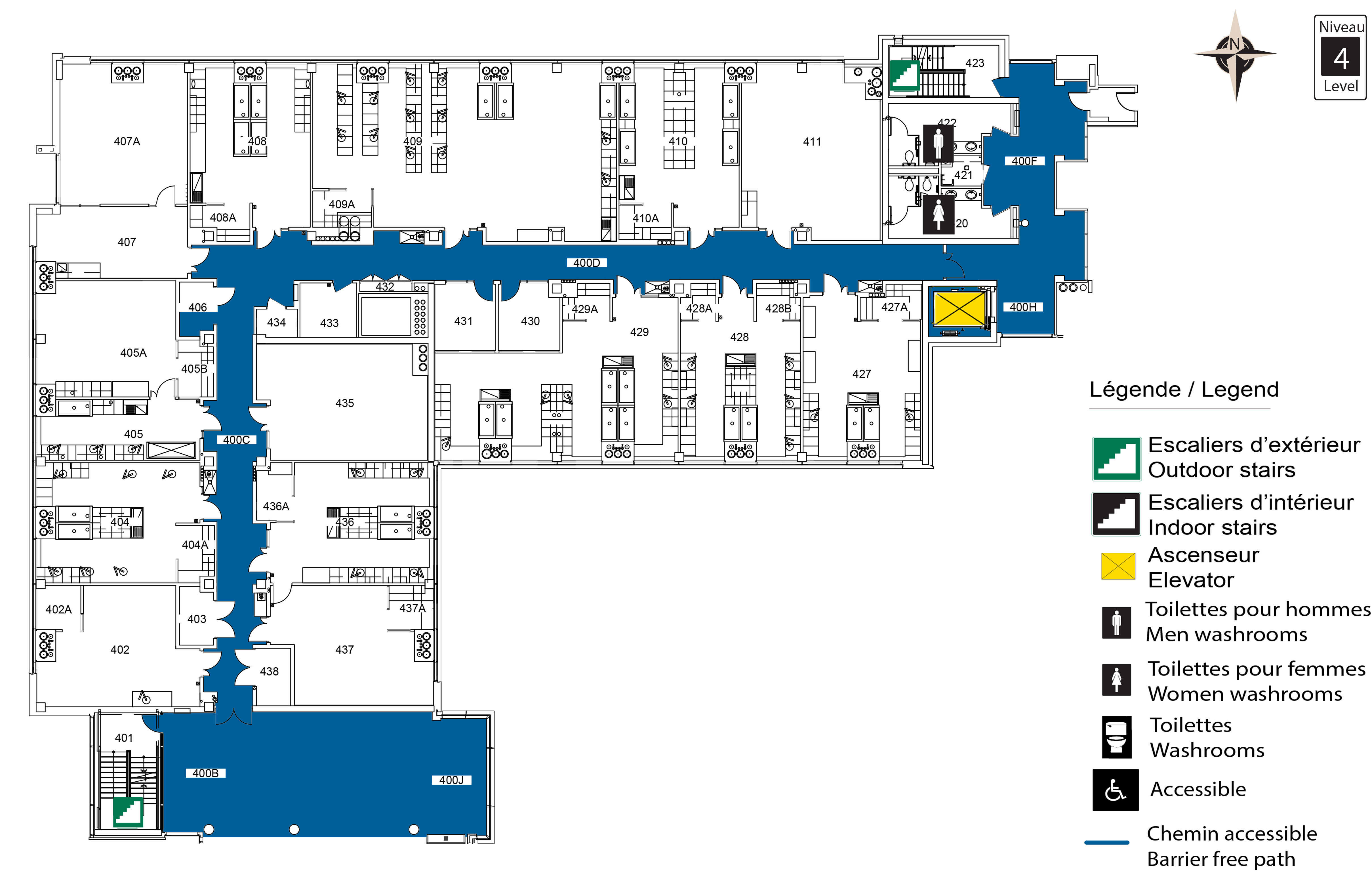 Accessible map - BSC level 4