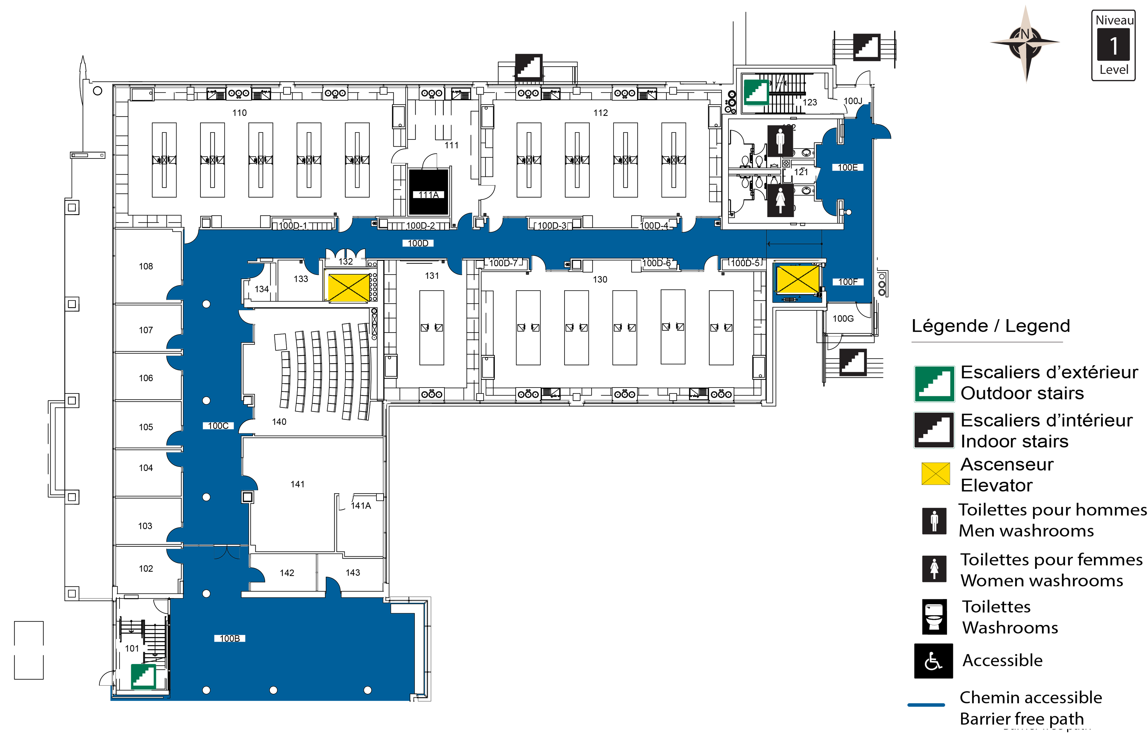 Accessible map - BSC level 1