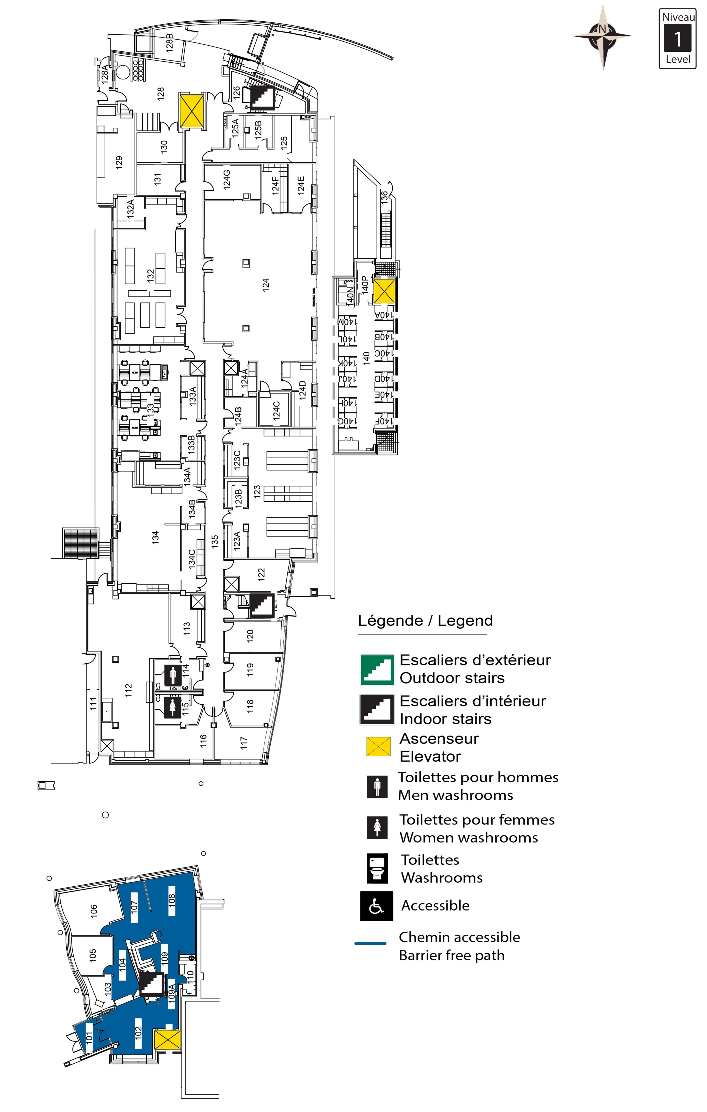Accessible map of DRO Level 1