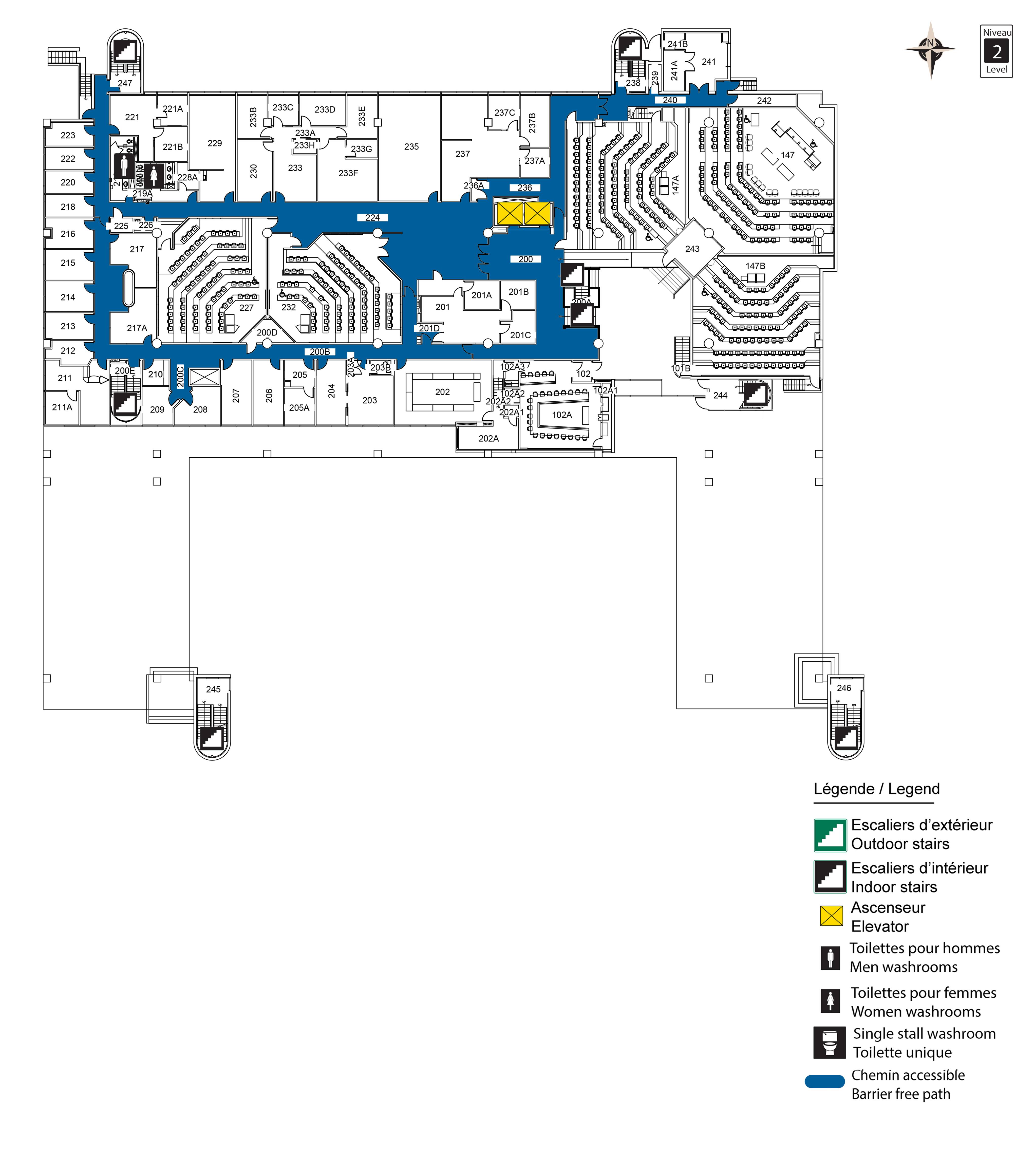 Accessible map - FTX level 2