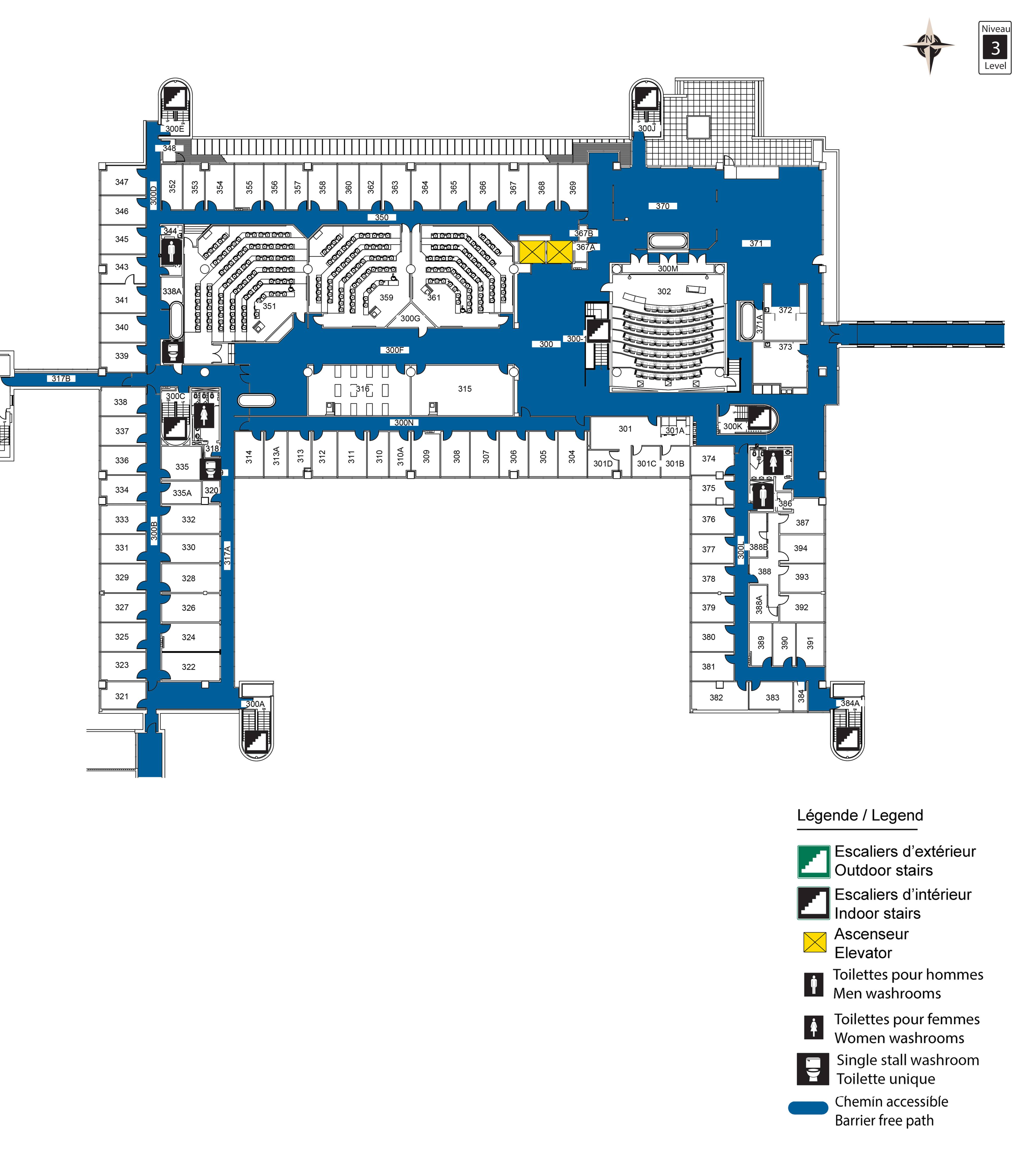 Accessible map - FTX level 3