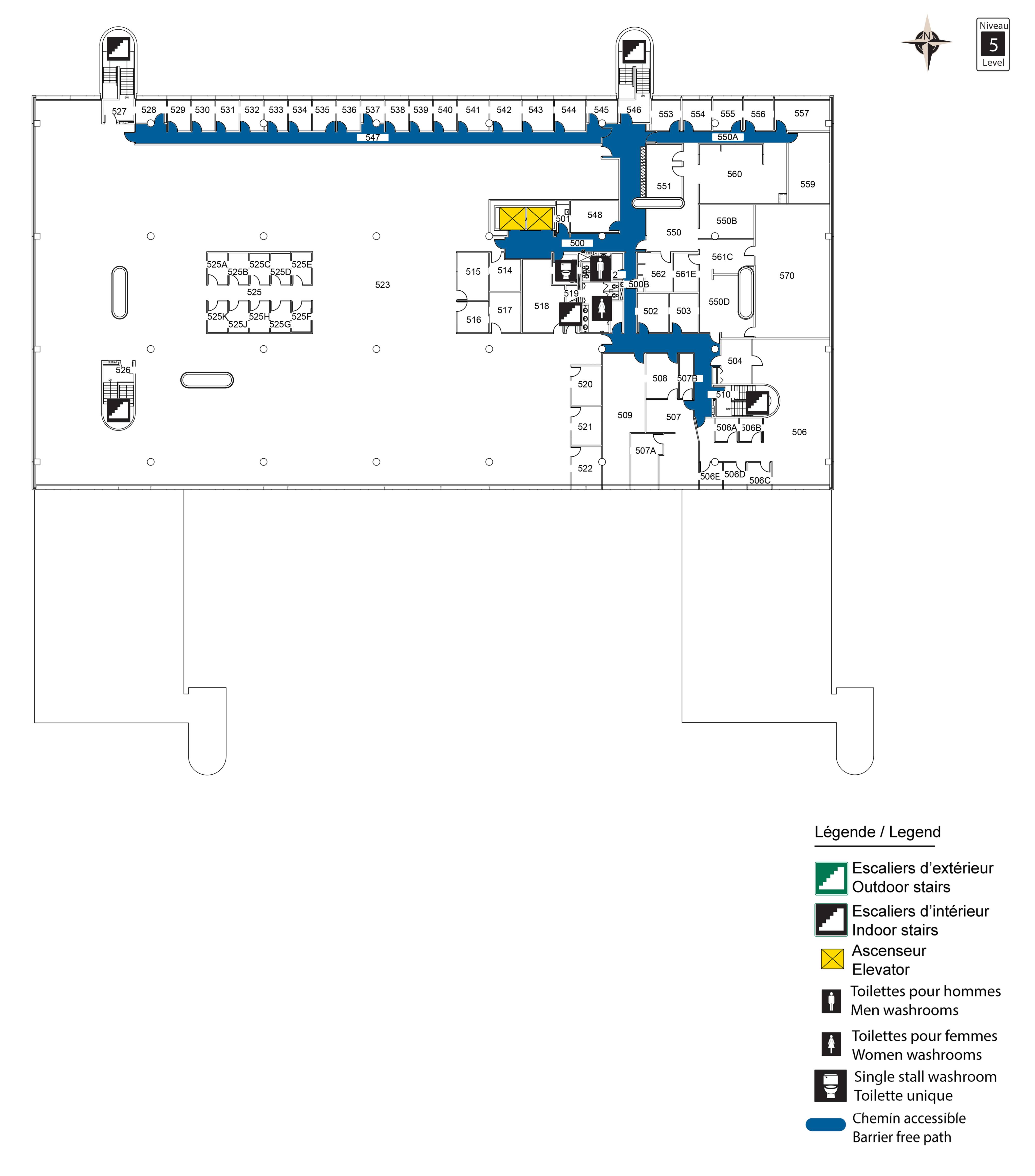 Accessible map - FTX level 5