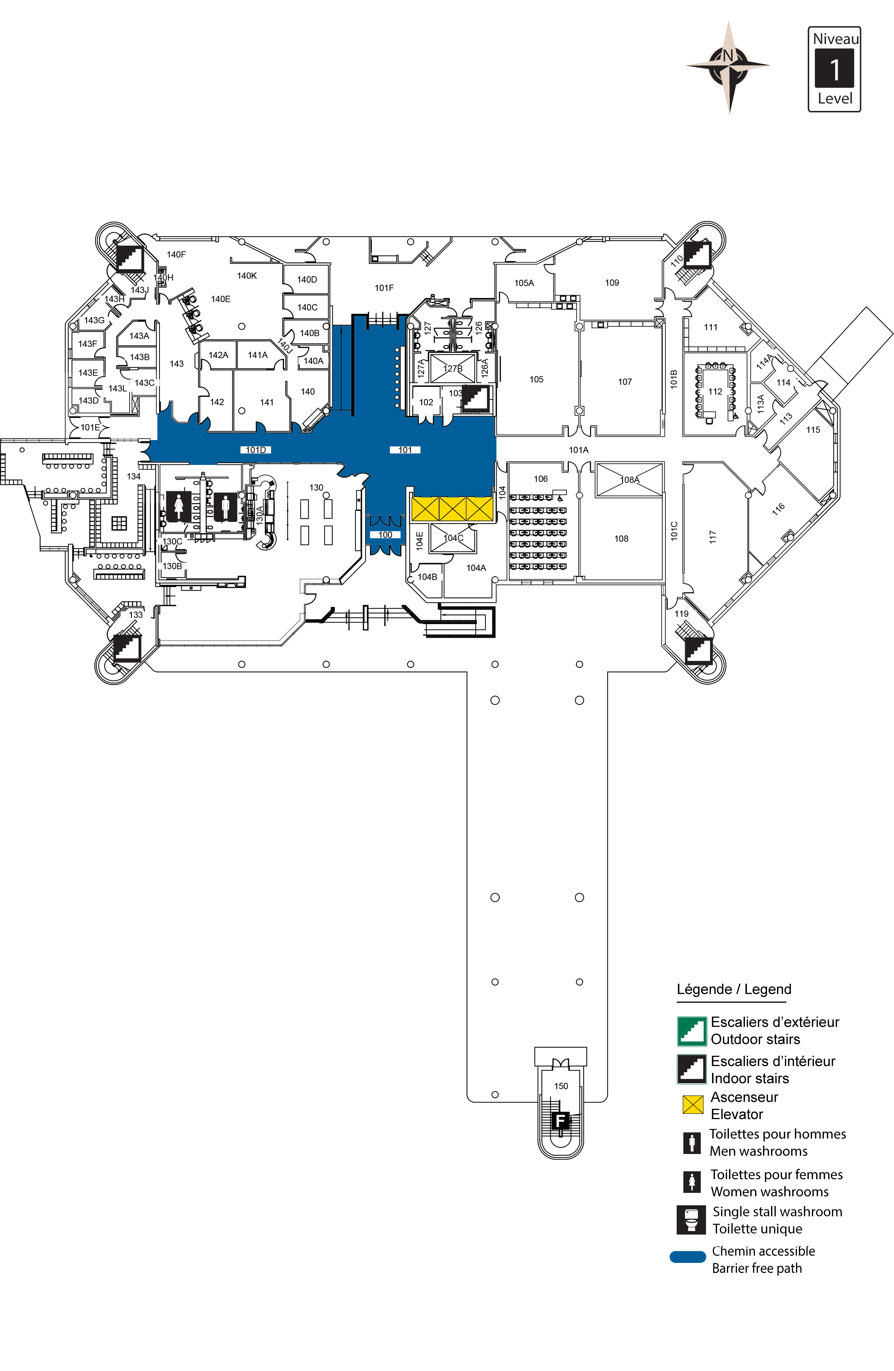 Accessible map of LMX level 1