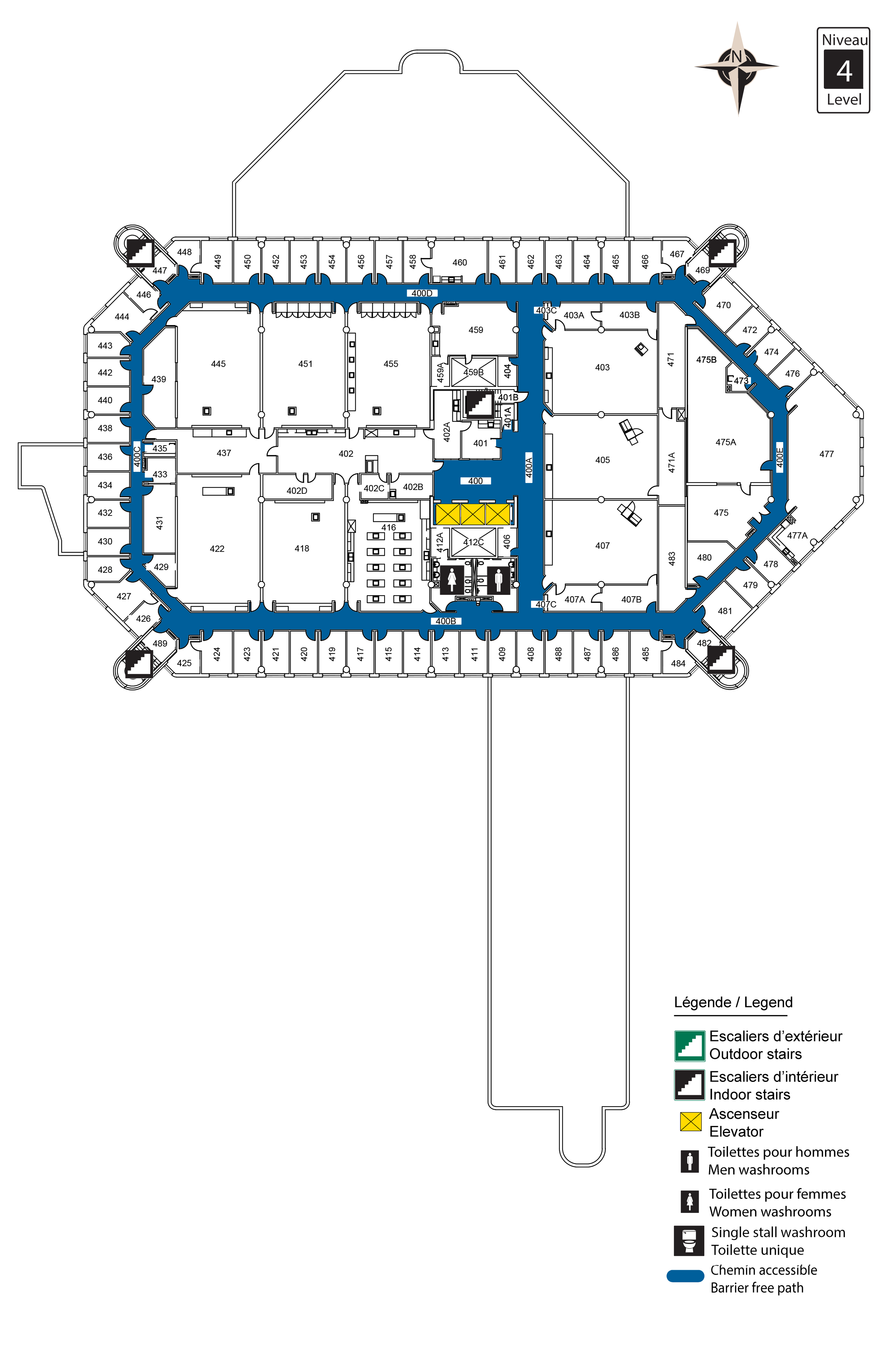 Accessible map of LMX level 4