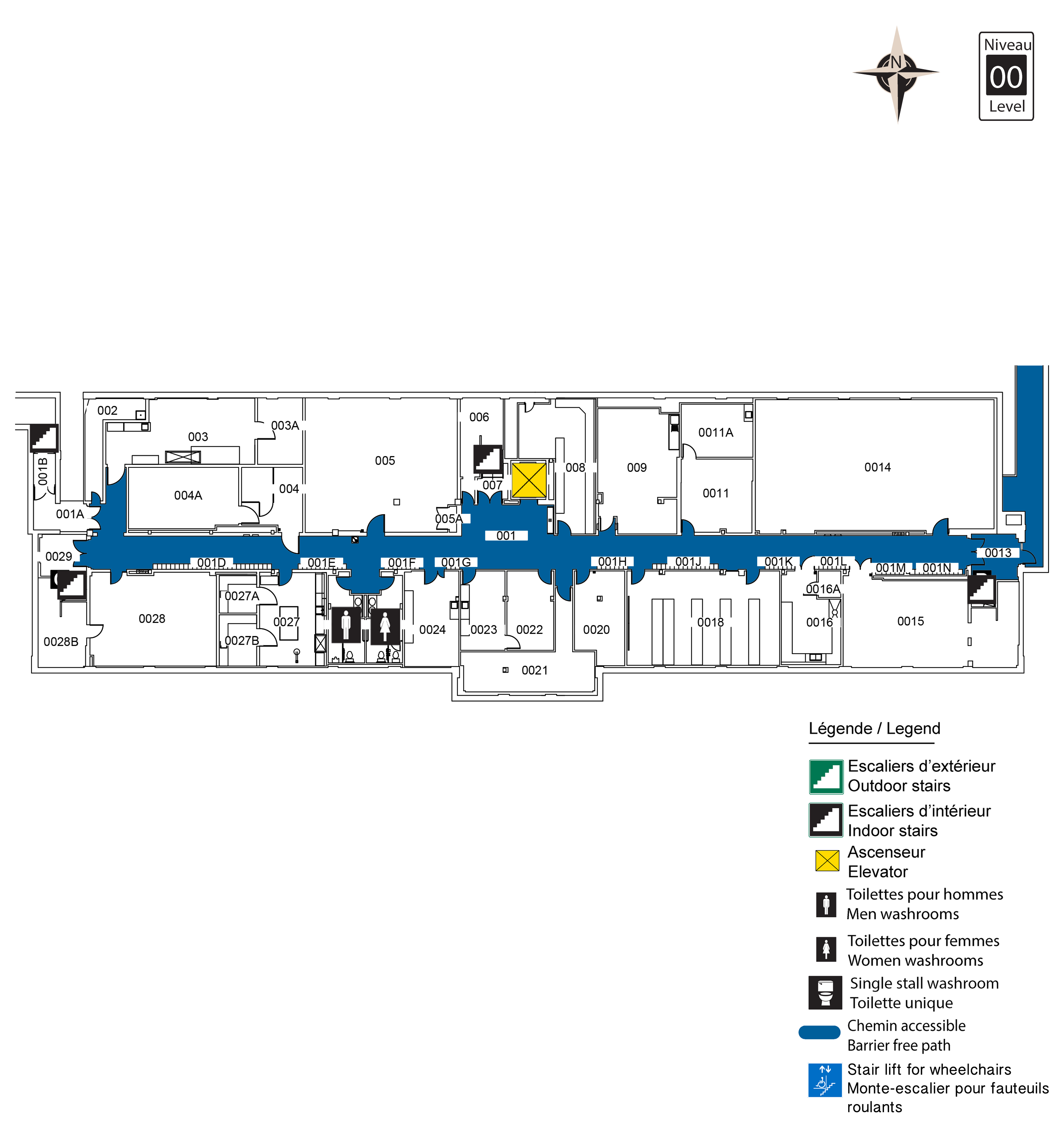 Accessible map - MRN level 00