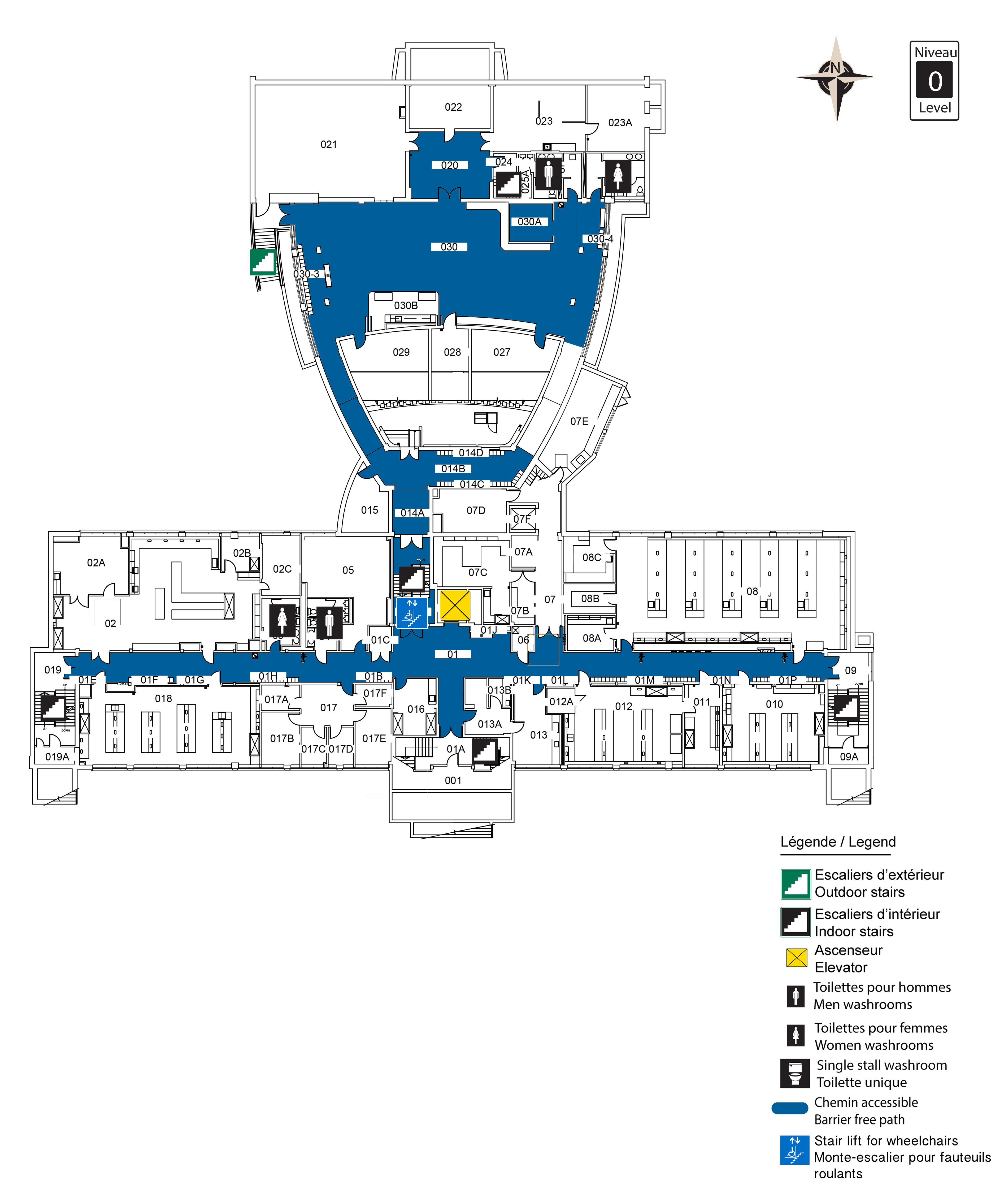Accessible map - MRN level 0
