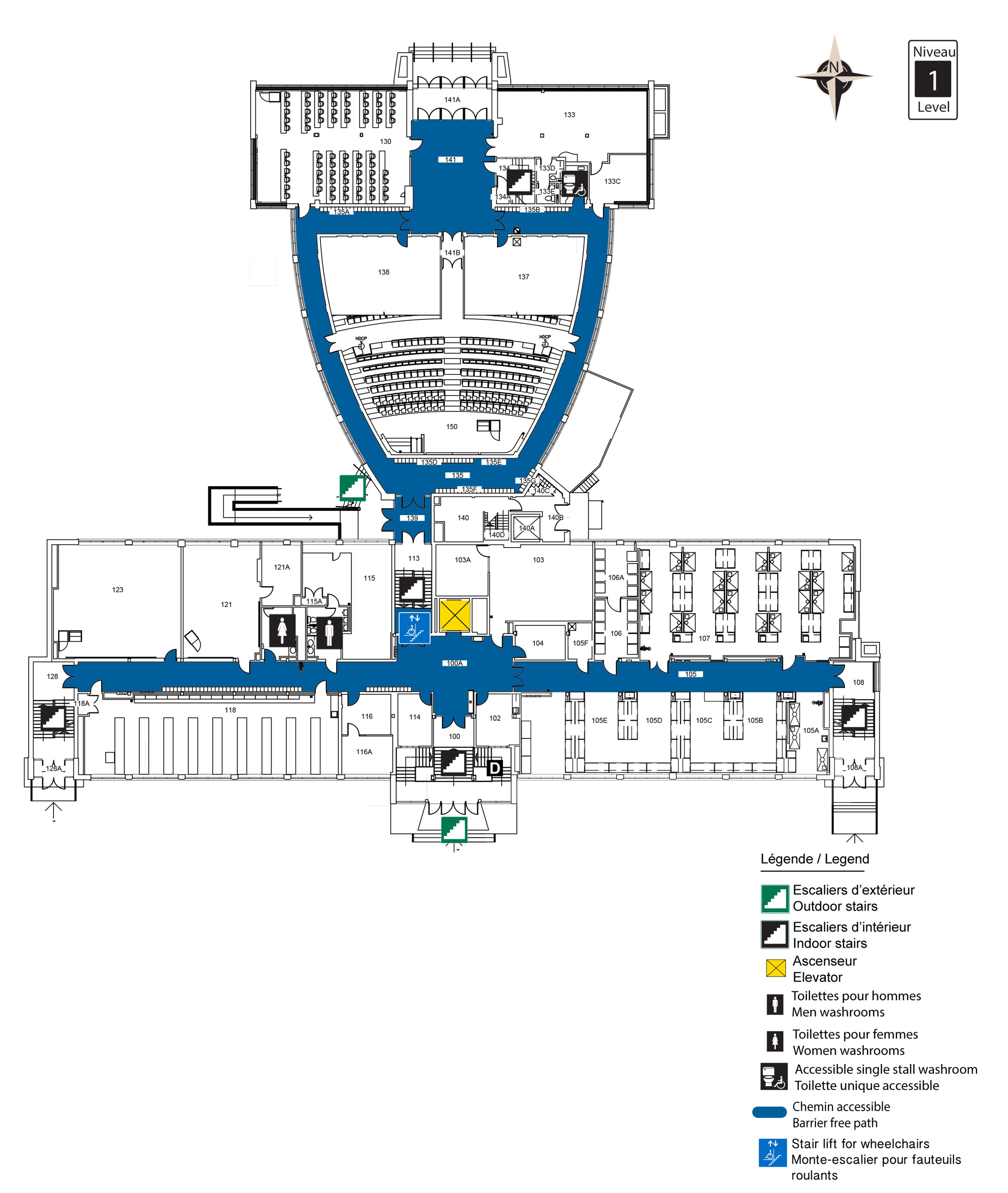 Accessible map - MRN level 1