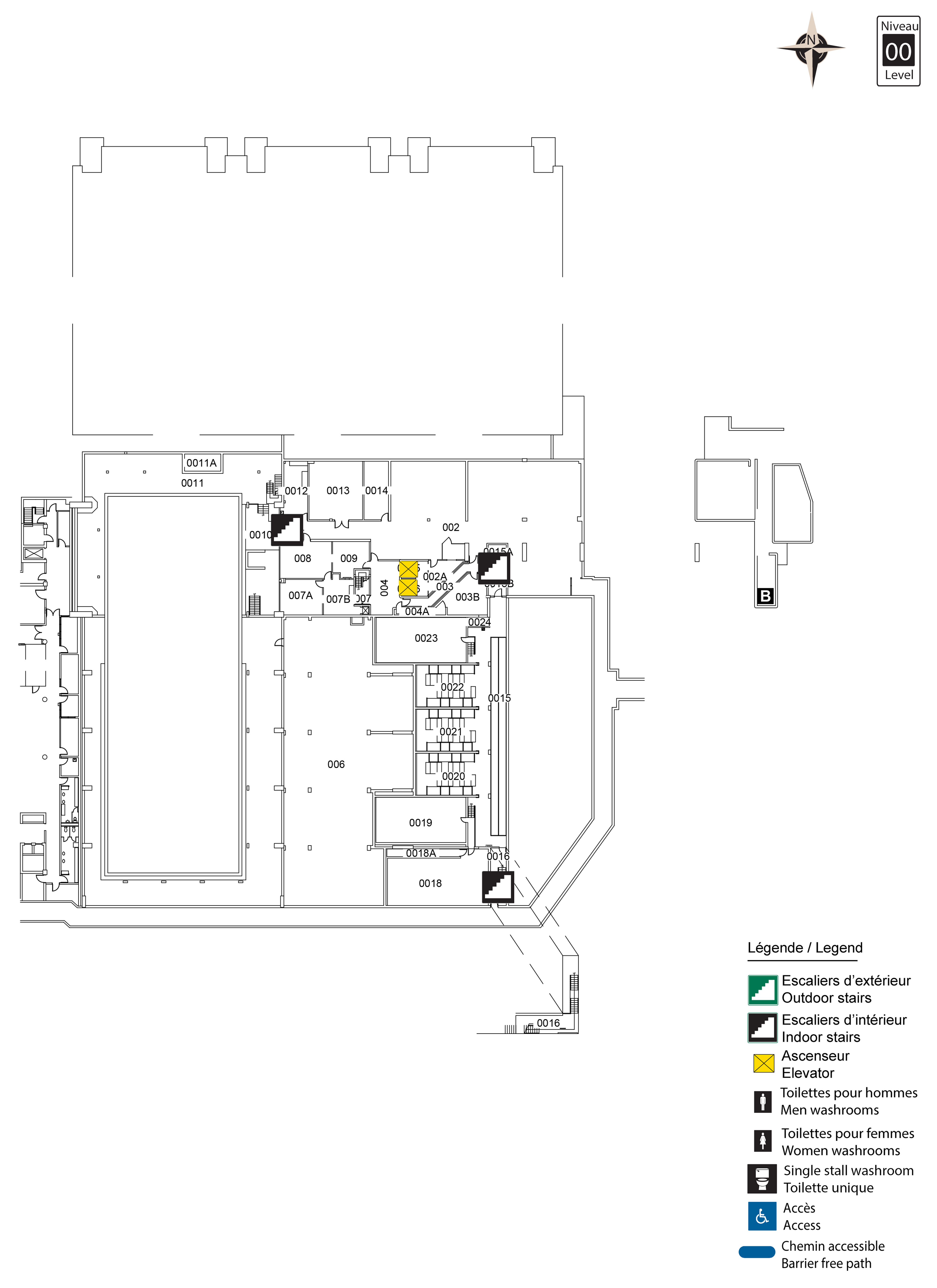 Accessible map of MNT level 00