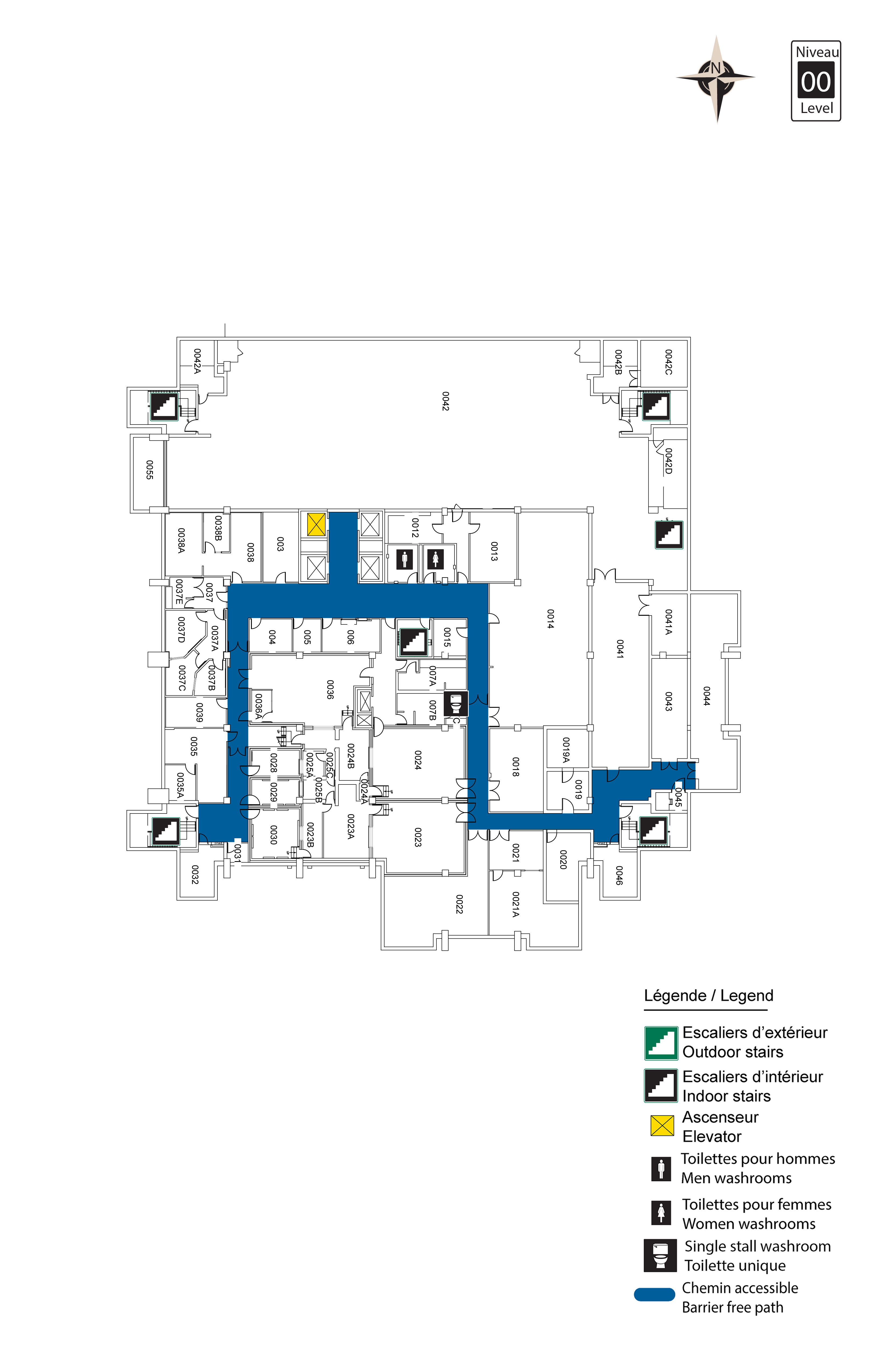 Accessible map of Morisset level 00