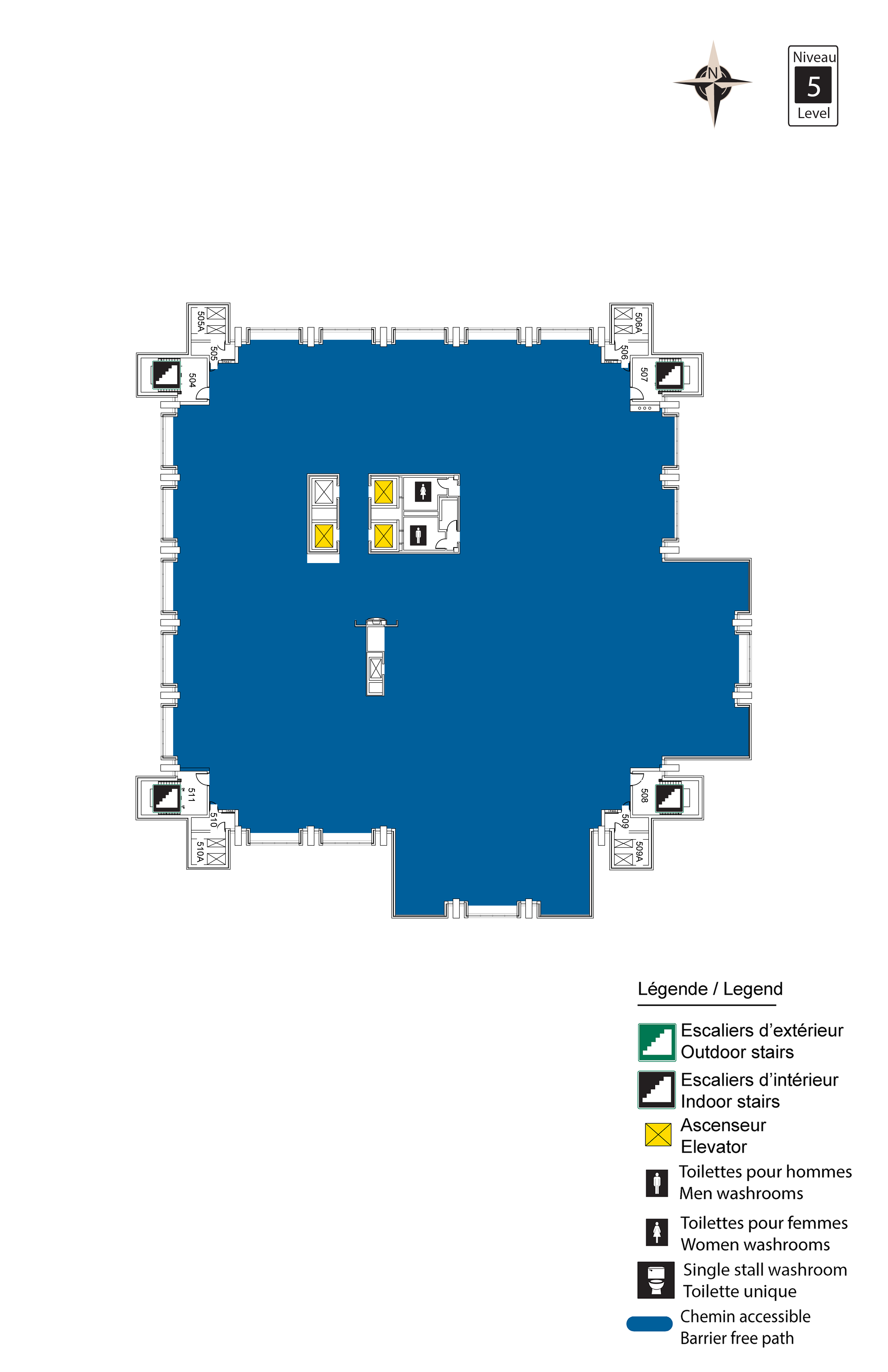 Accessible map of Morisset level 5