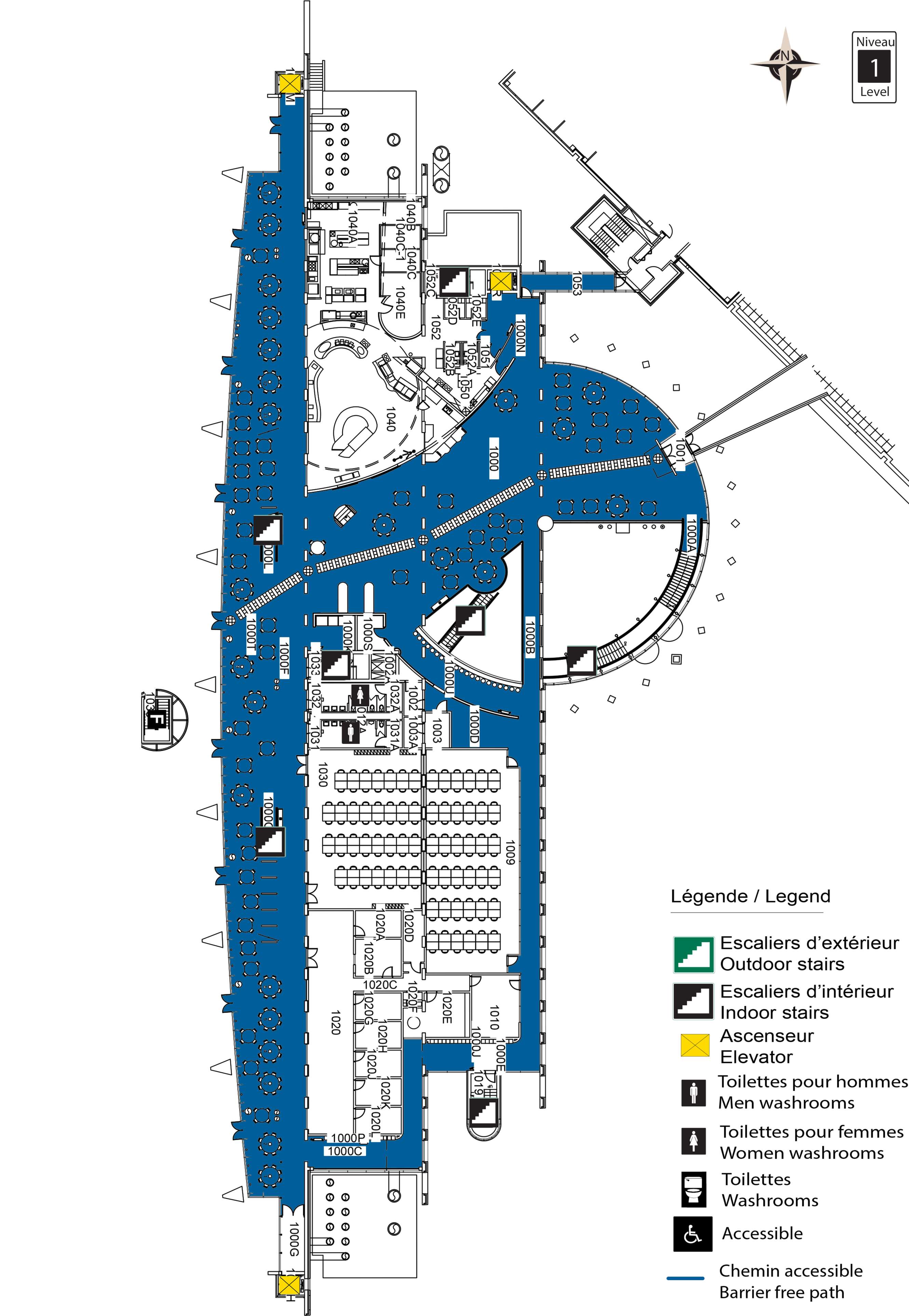 Accessible map of STE level 1
