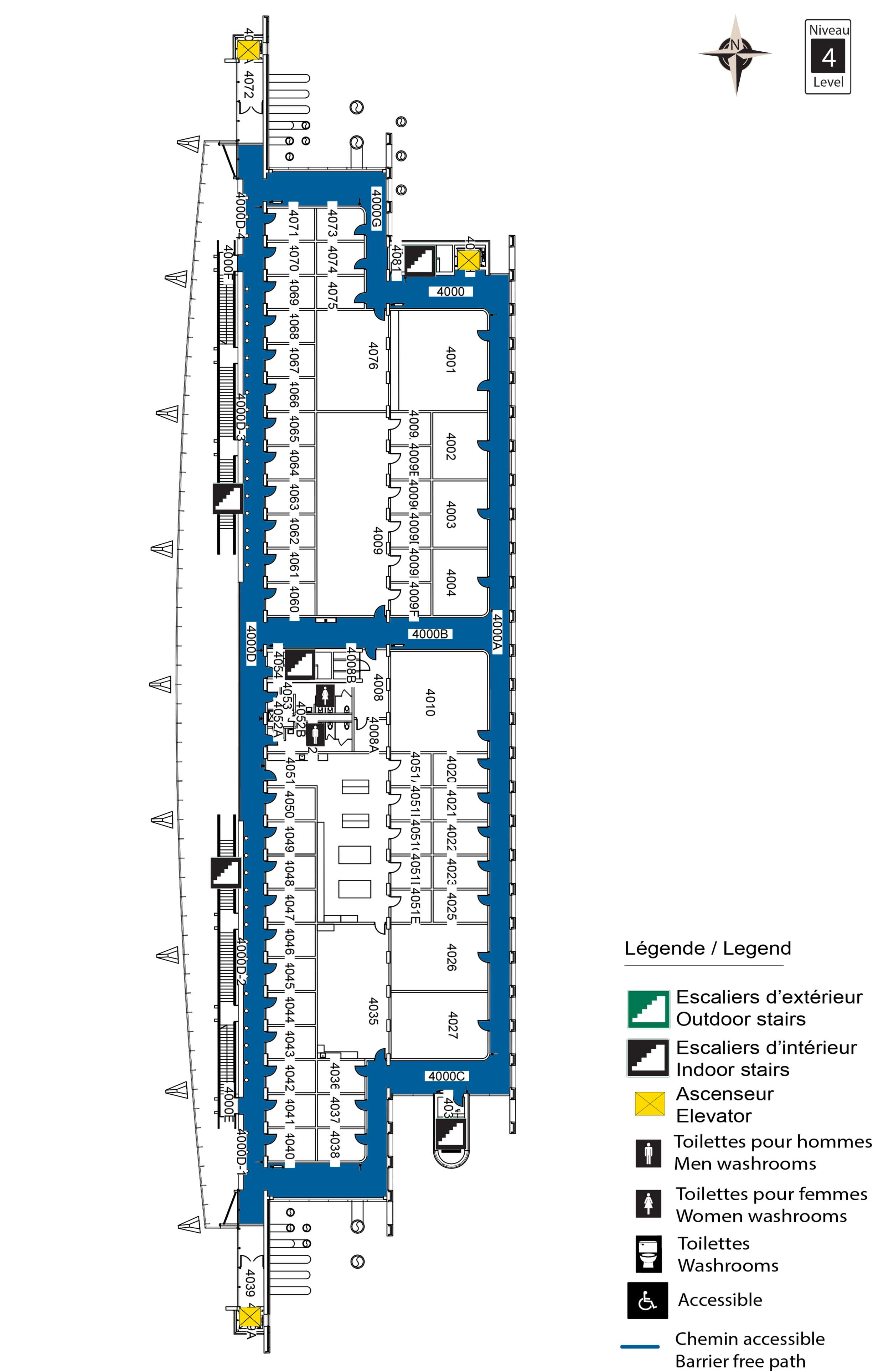 Accessible map of STE level 4