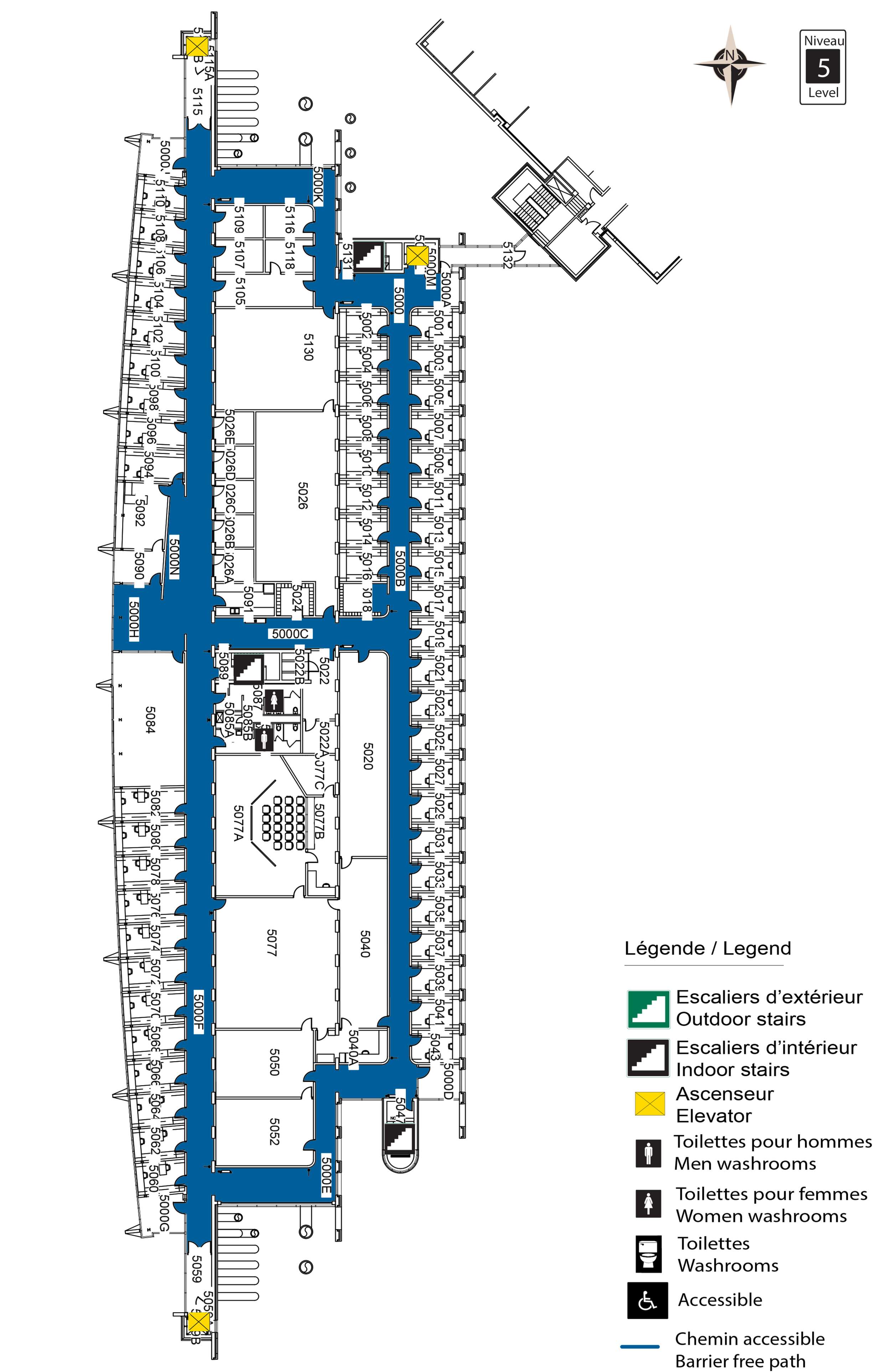Accessible map of STE level 5