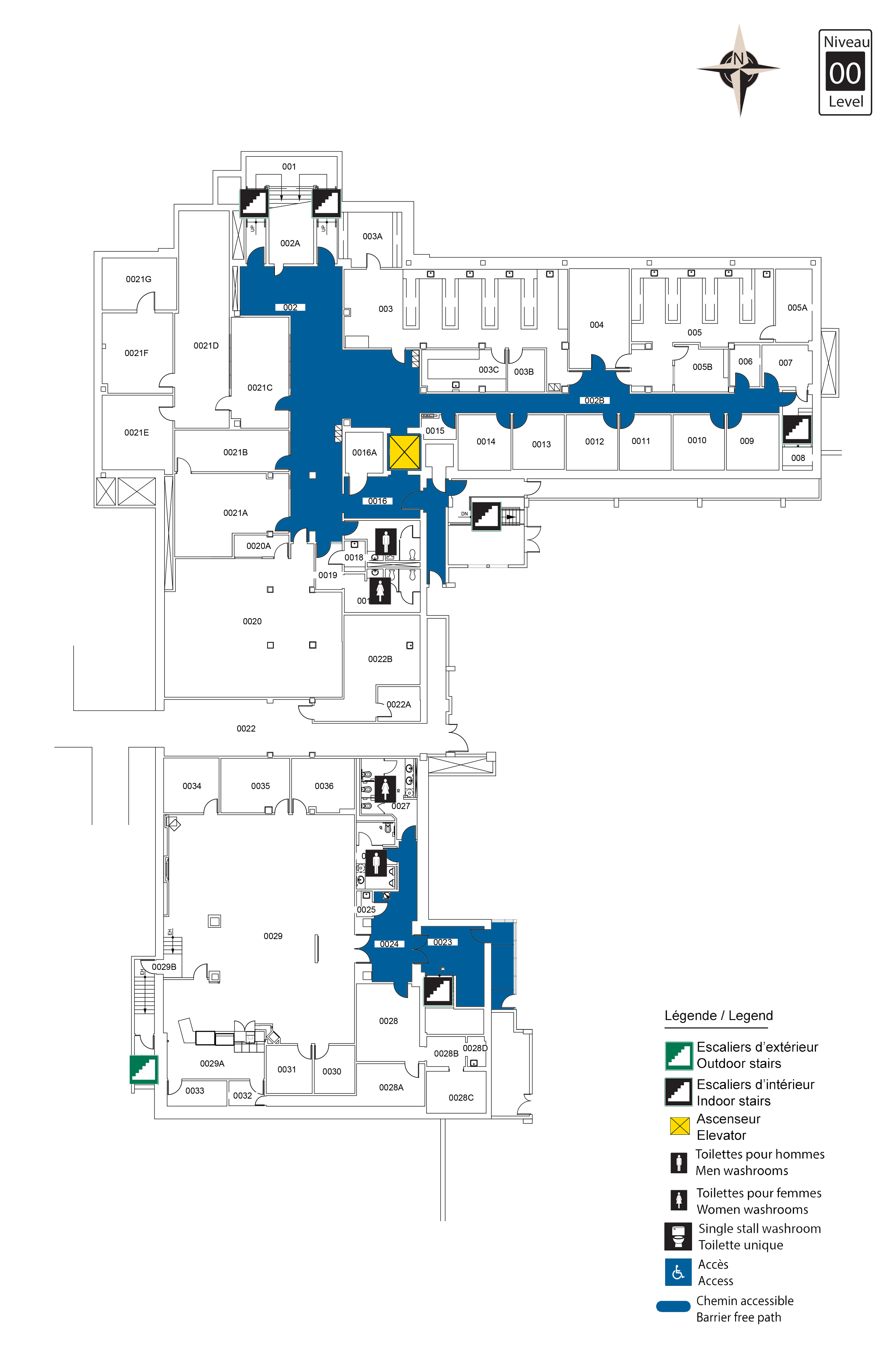 Accessible map of SMD level 00