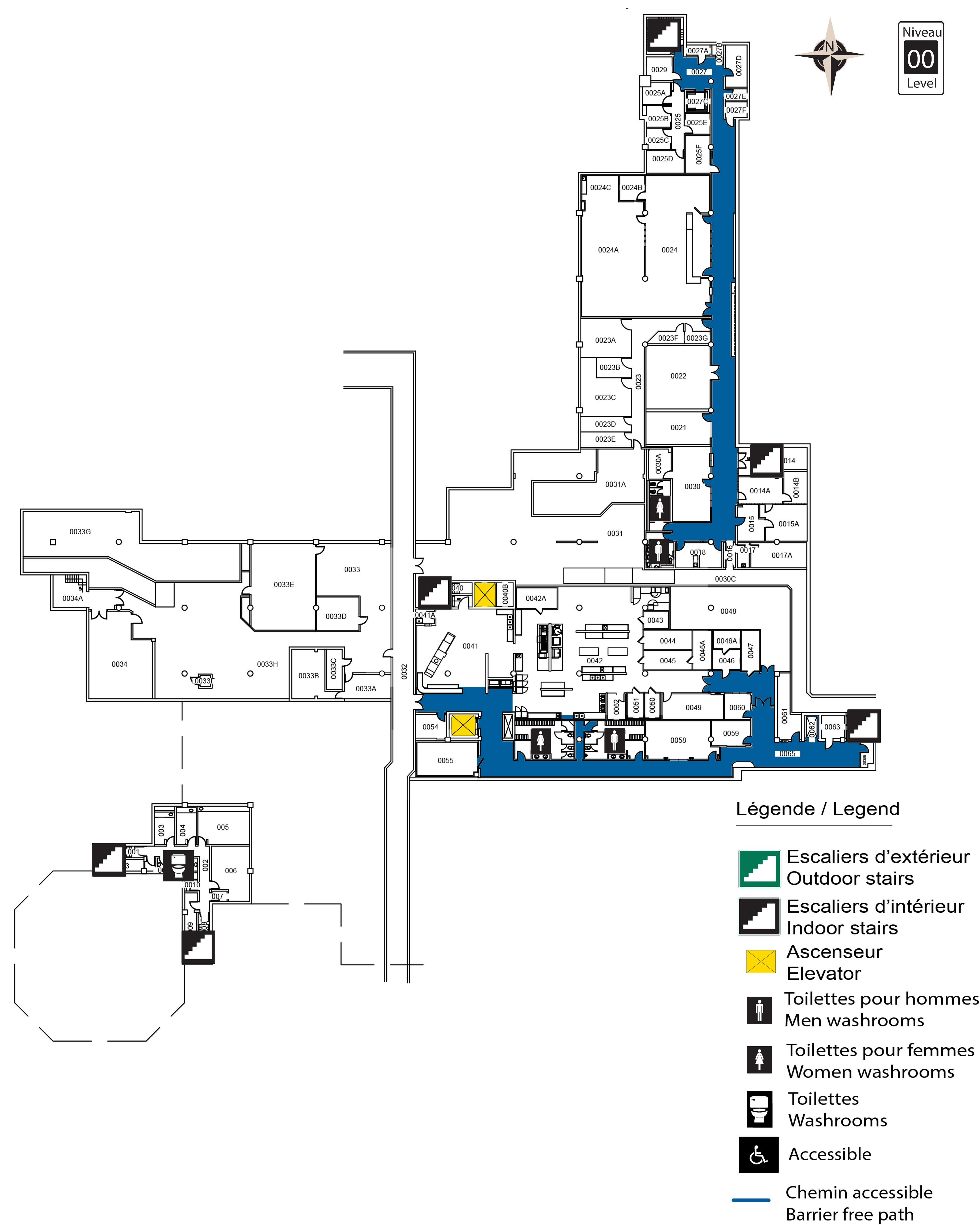 Accessible map of UCU level 00