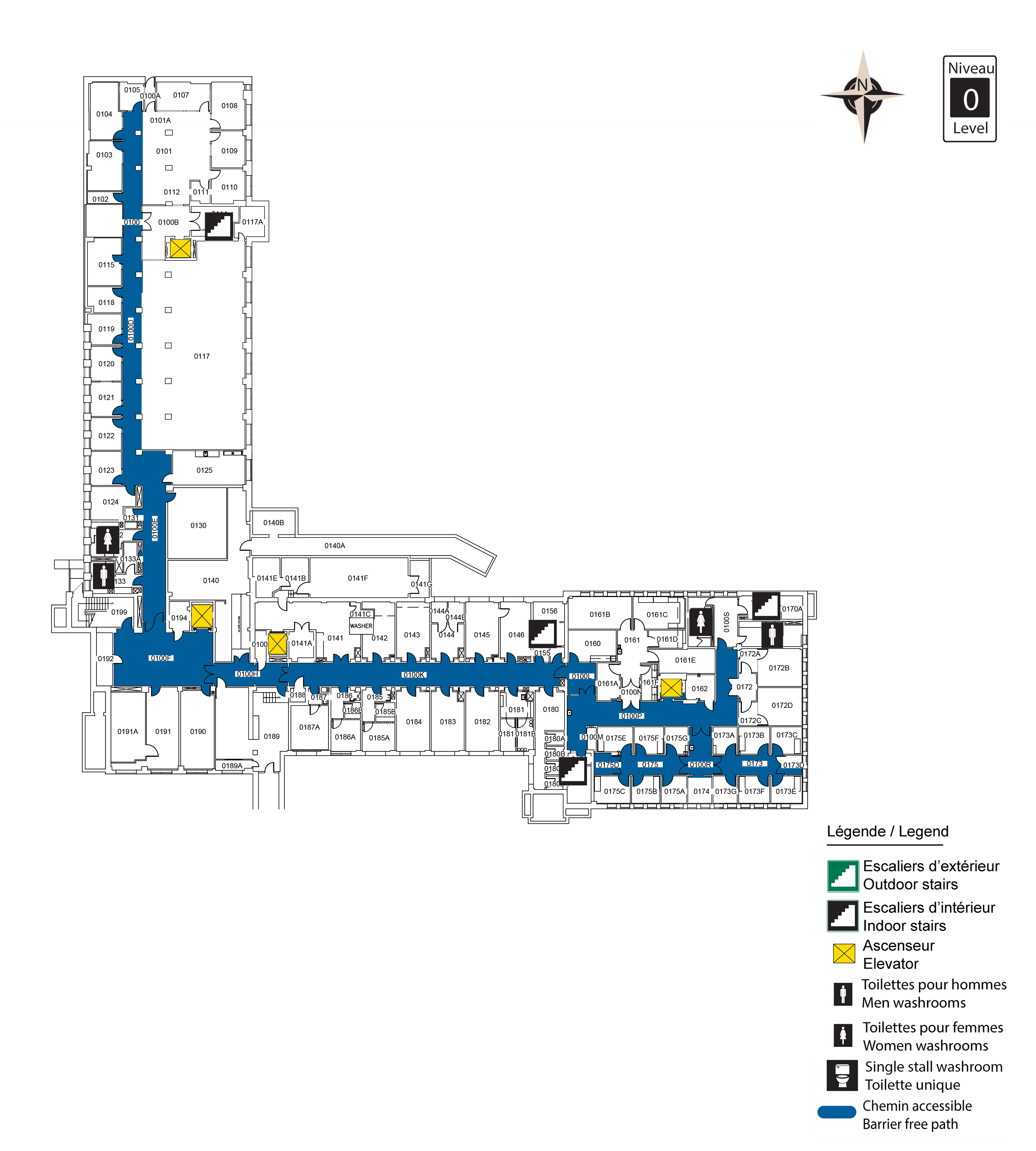 Accessible map of VNR level 0