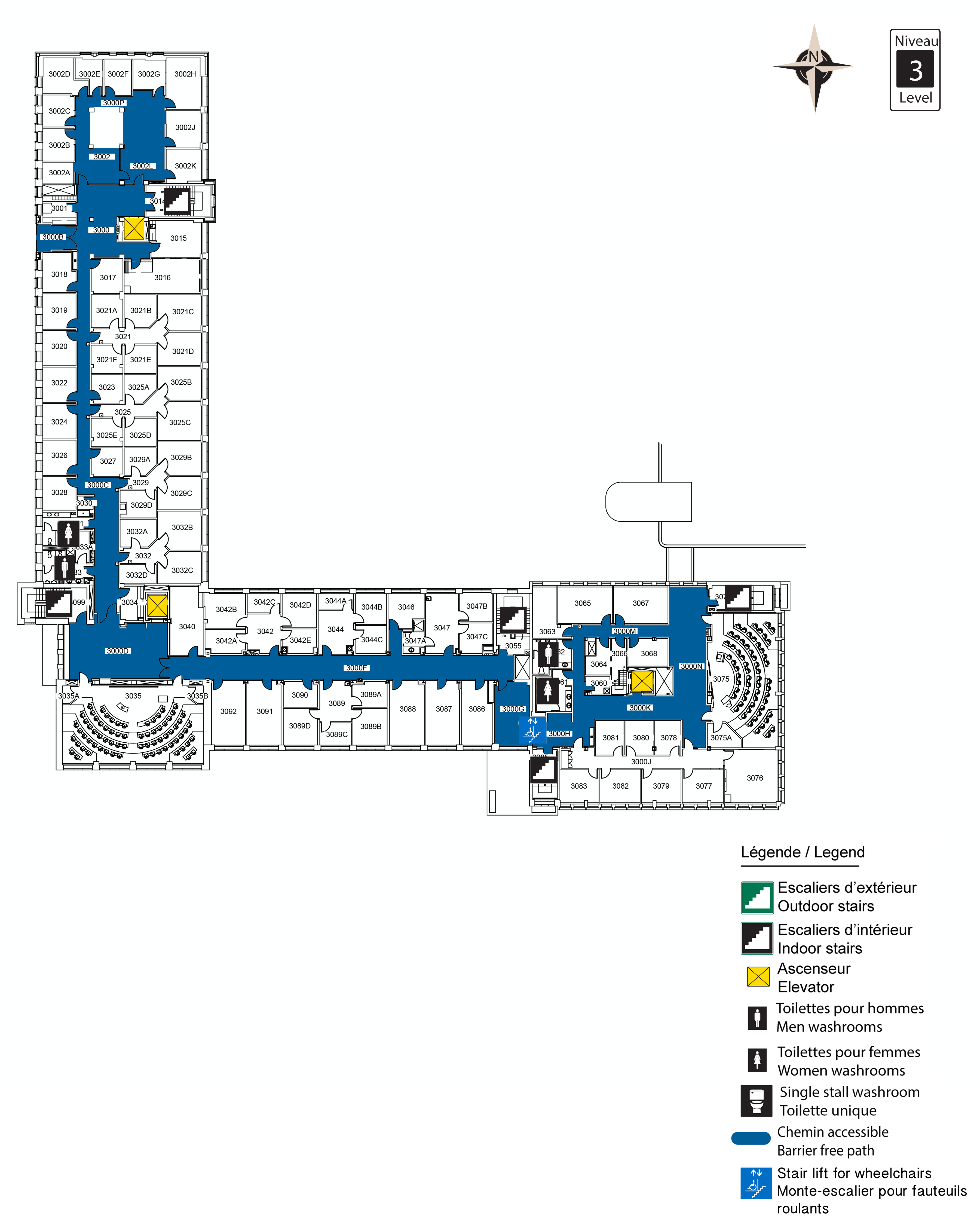 Accessible map of VNR level 3