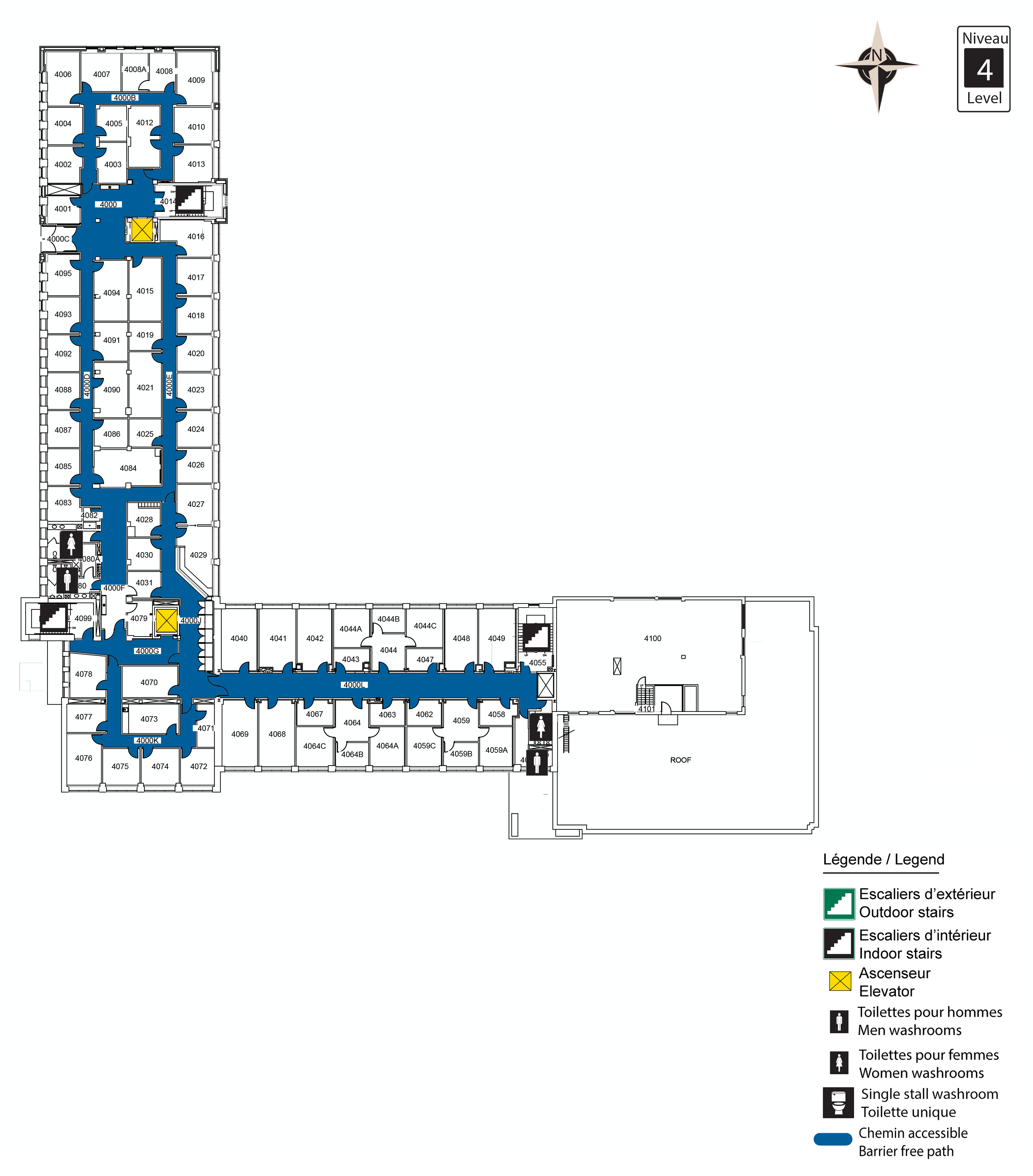 Accessible map of VNR level 4