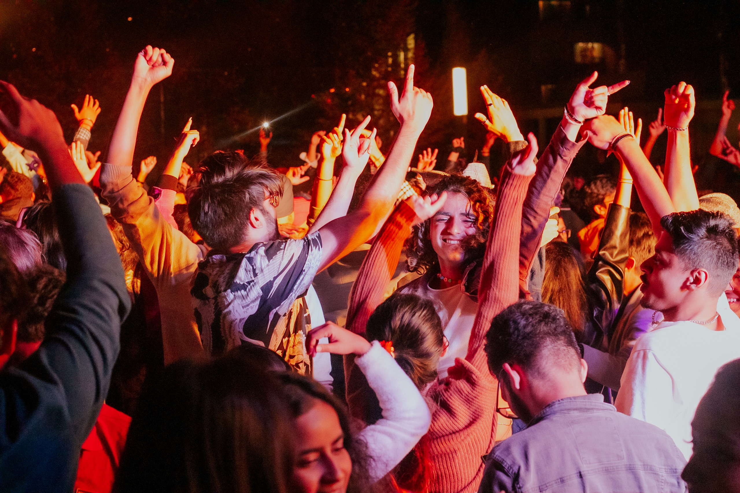 Students at a concert