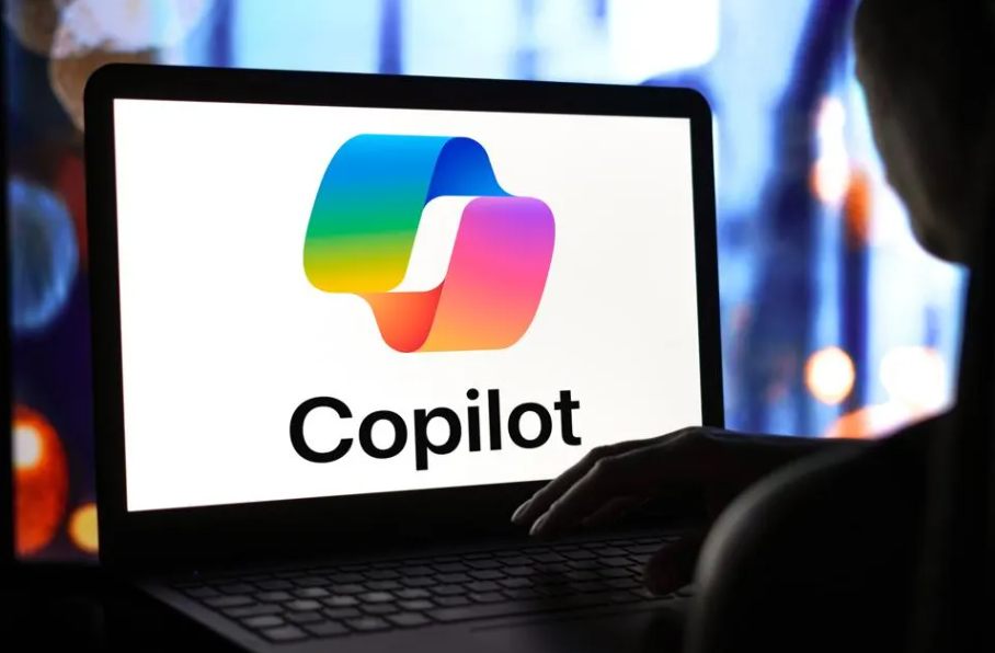 Copilot logo inside a computer screen 