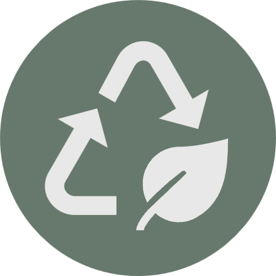 Sustainability and recycling icon
