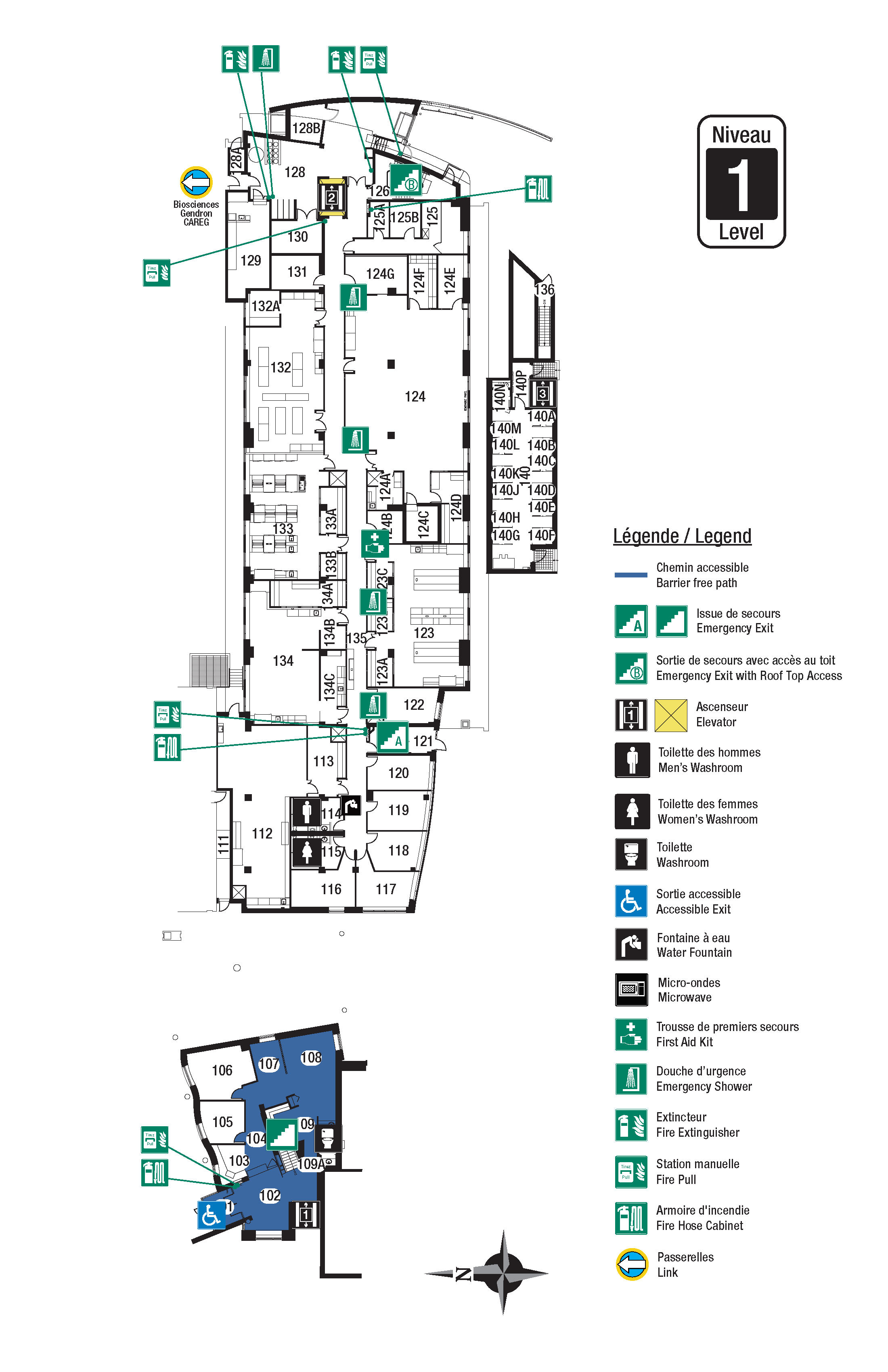 Accessible map of DRO Level 1