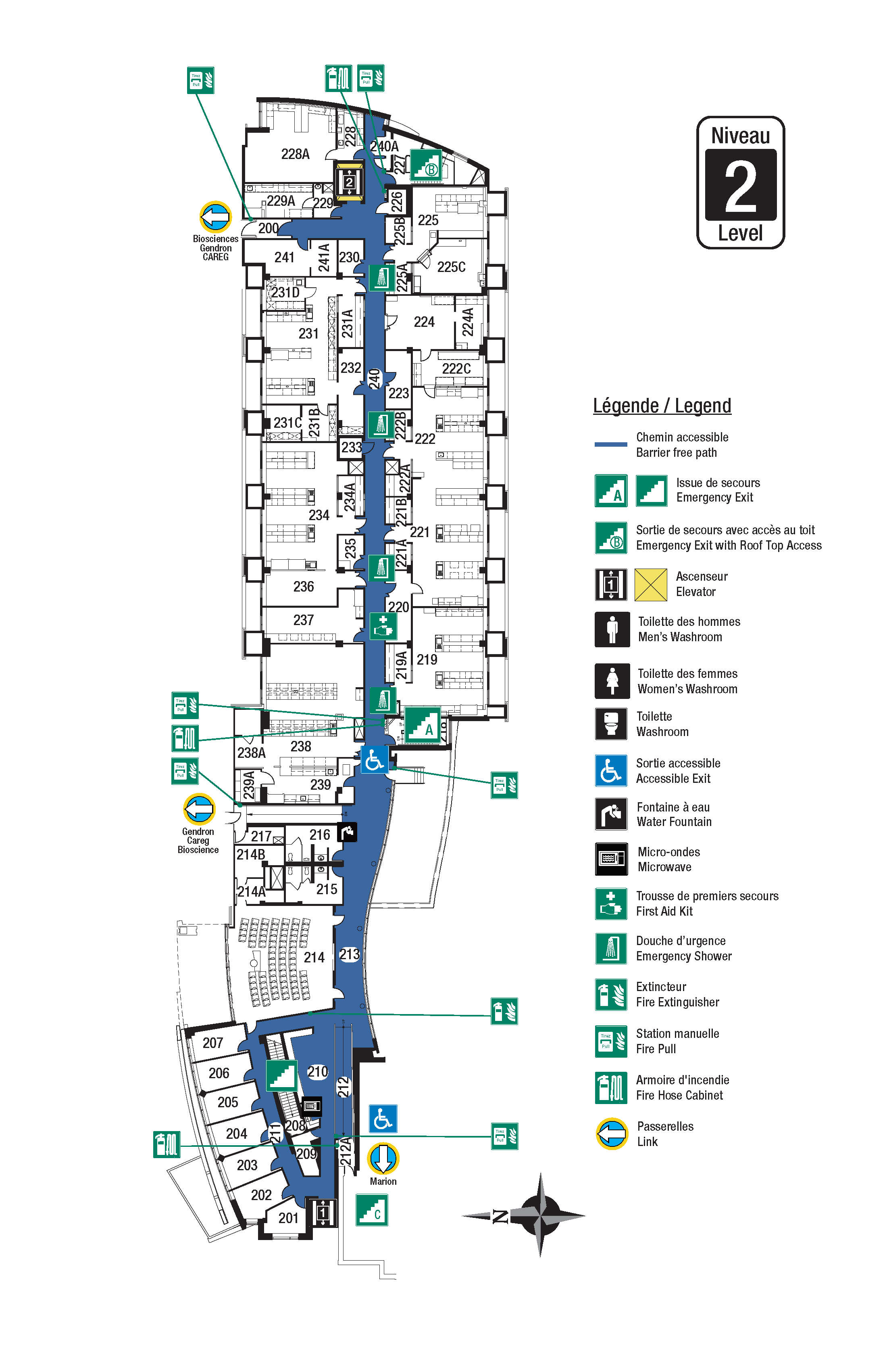 Accessible map of DRO Level 2