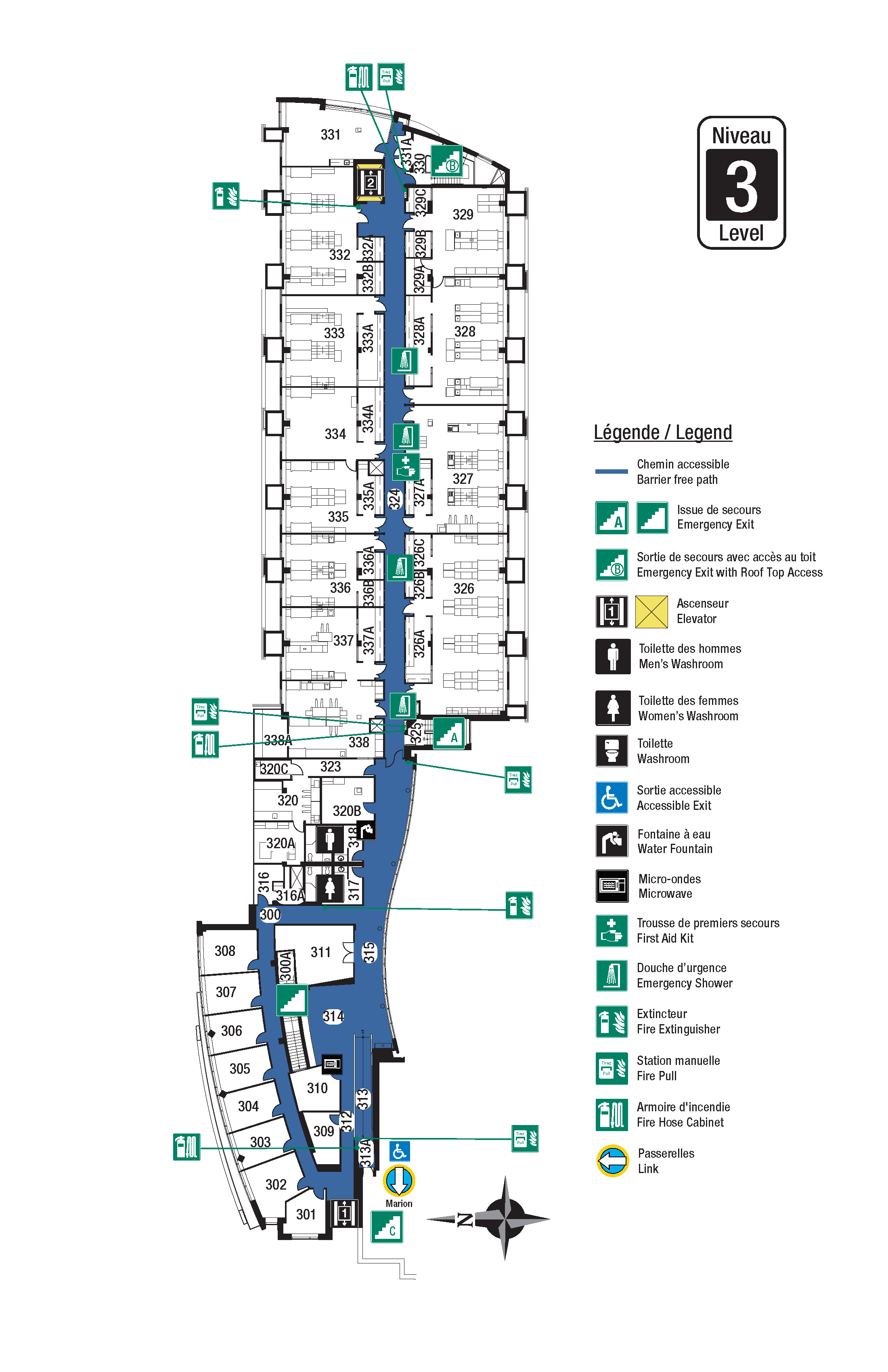 Accessible map of DRO Level 3