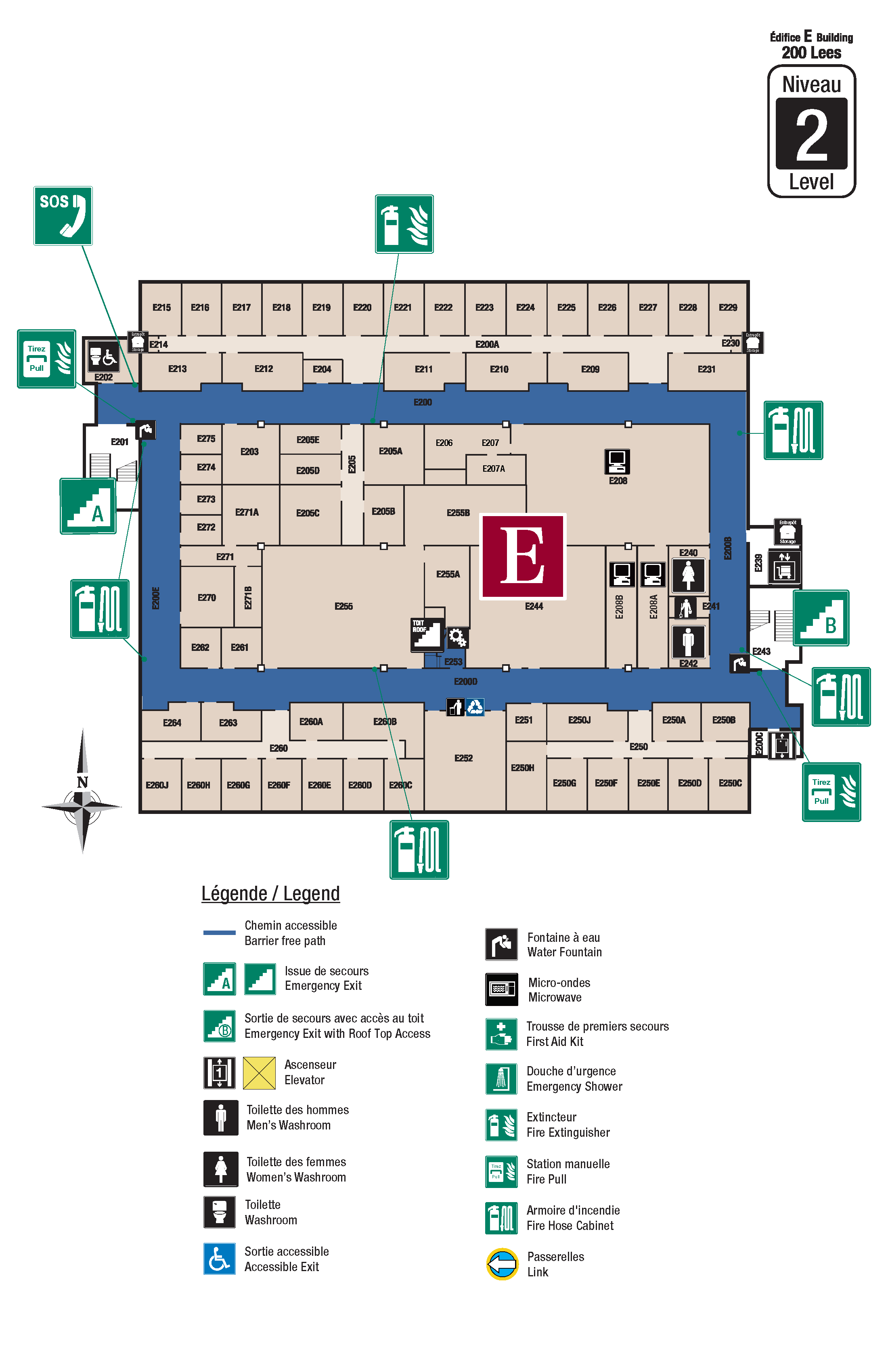 Accessible map - Lees level 2