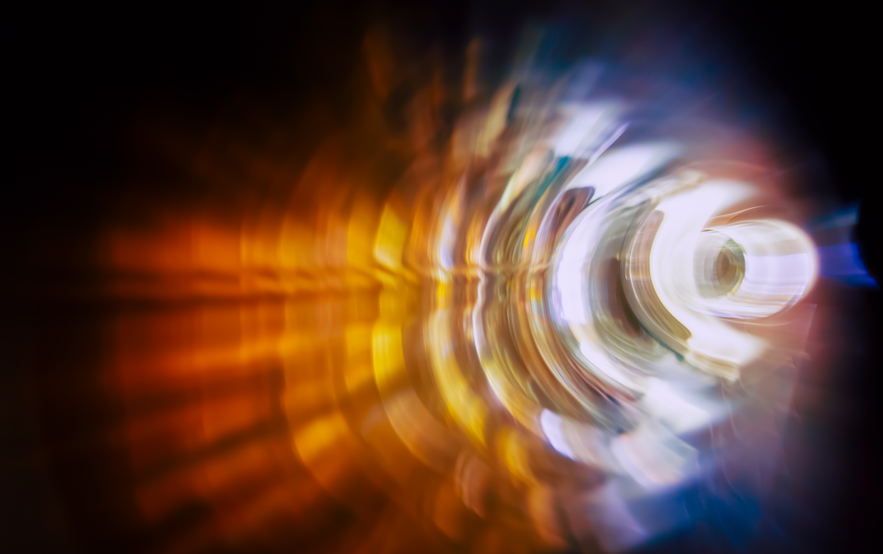 circling abstract of spectre colors 