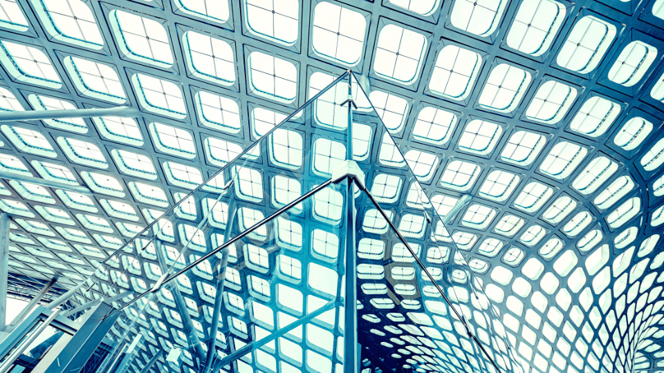 Architectural glass ceiling